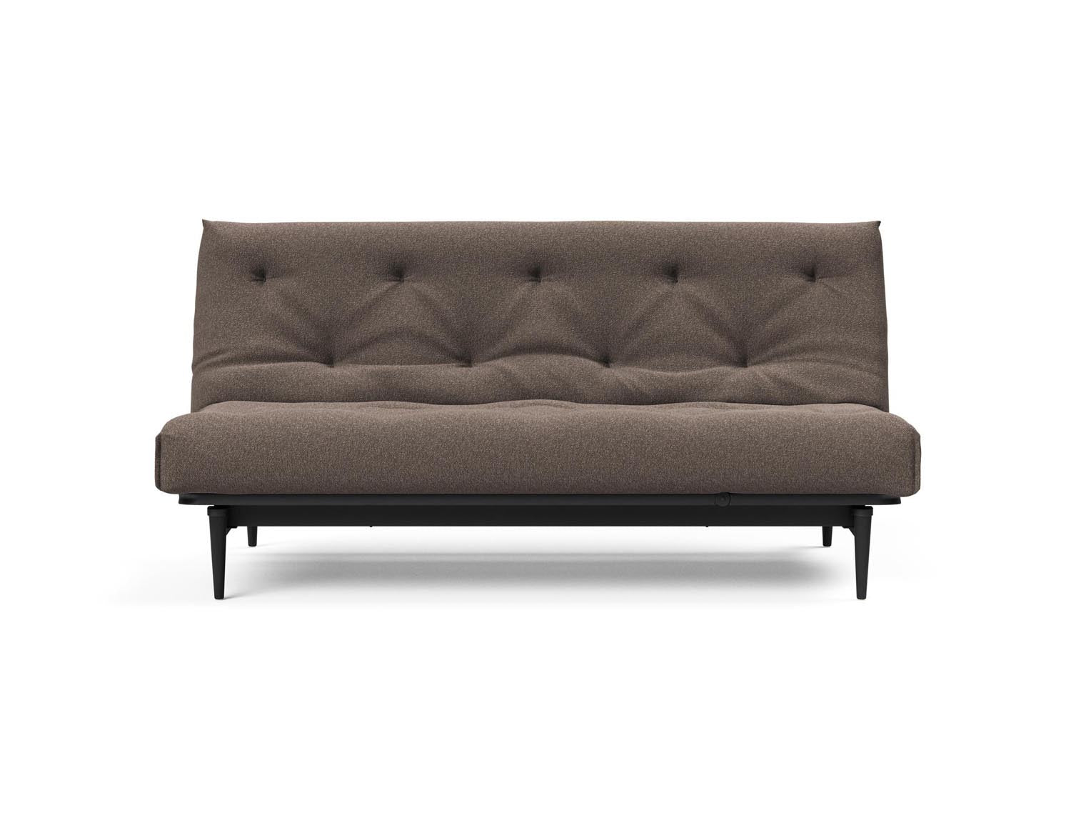 Stylisches Colpus Bettsofa in Nordic Eiche schwarz, perfekt für jedes Zuhause, bietet eine elegante Lösung für Schlaf- und Sitzkomfort.