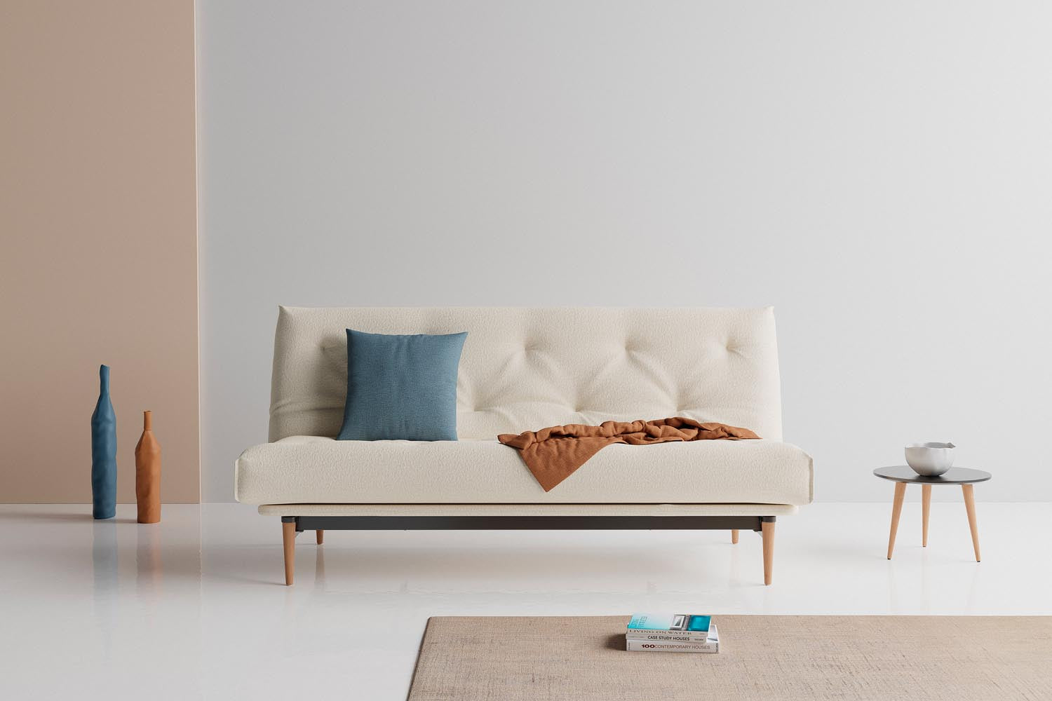 Erleben Sie das Colpus Bettsofa 140 Nordic Soft Spring von Innovation Living – modern, funktional und ideal für gemütliche Schlafmomente.