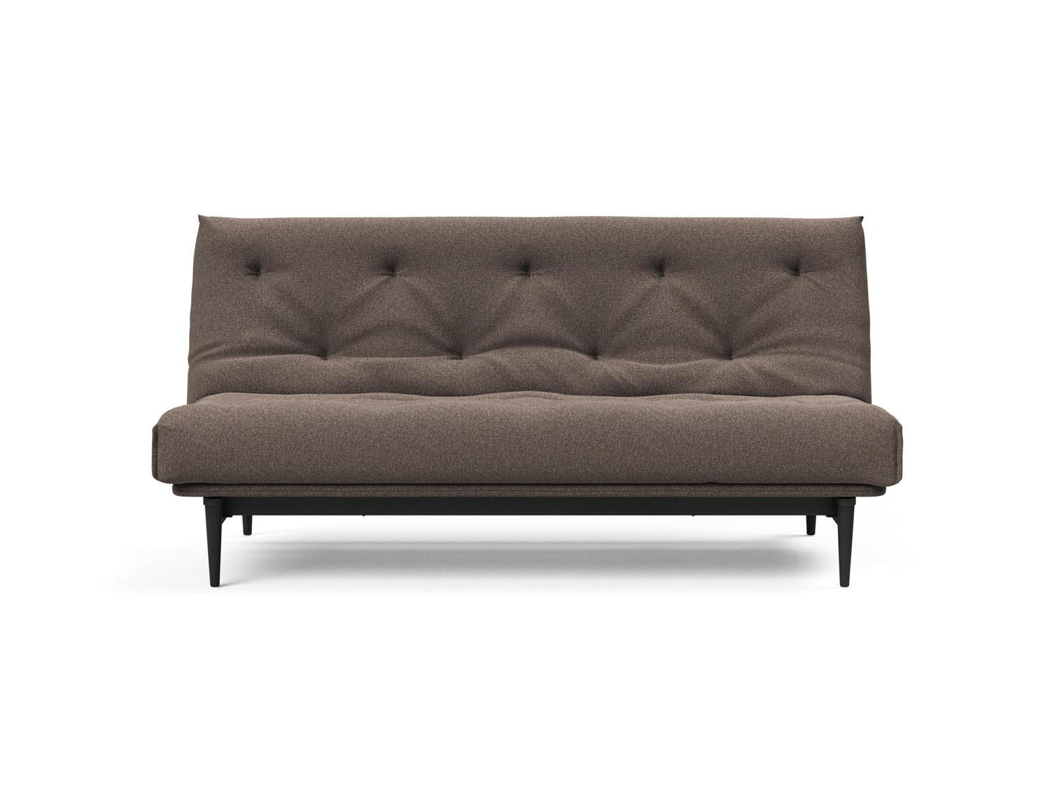 Colpus Bettsofa 140 Nordic Eiche schwarz mit Gestellbezug Soft Spring