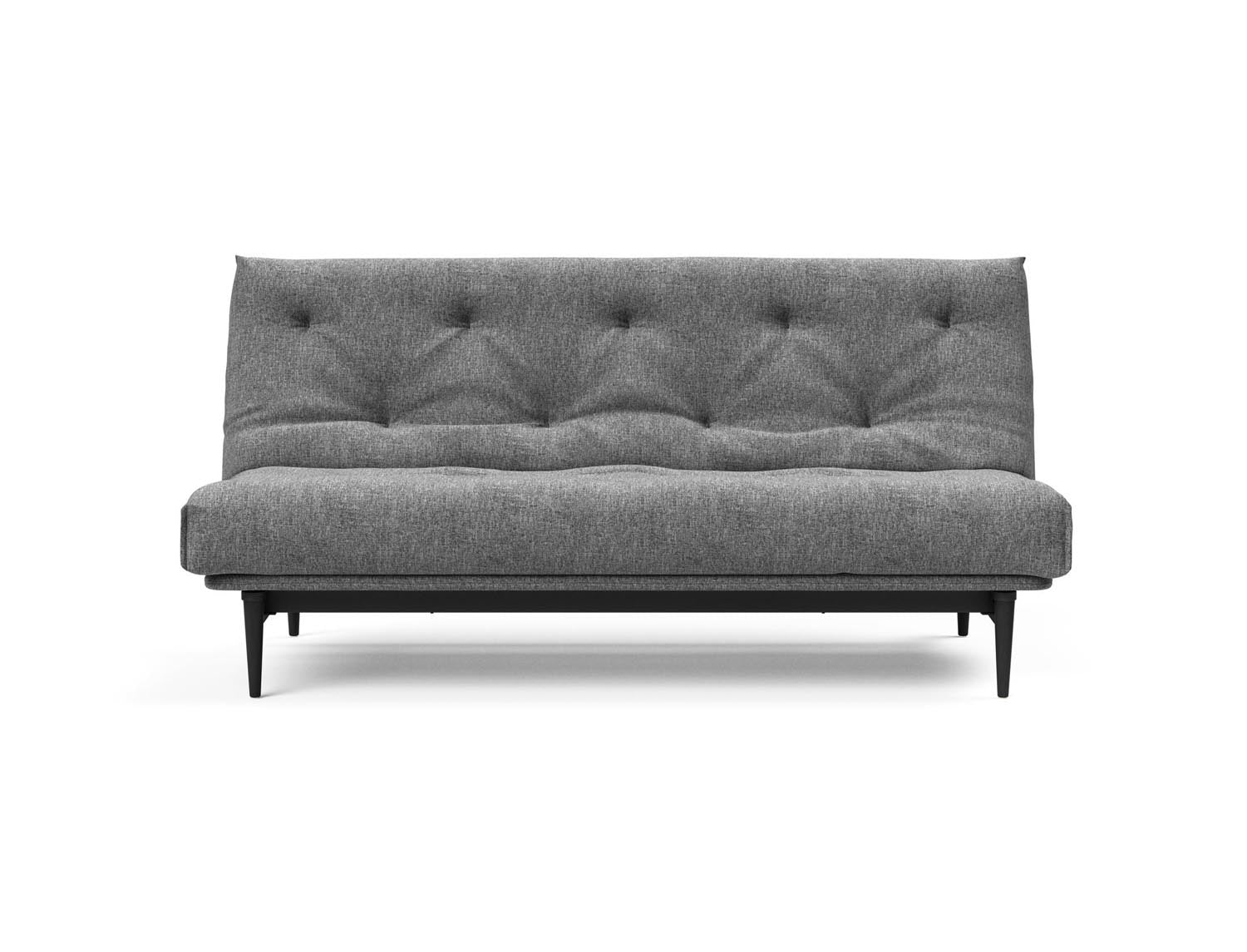 Colpus Bettsofa 140 Nordic Eiche schwarz mit Gestellbezug Soft Spring