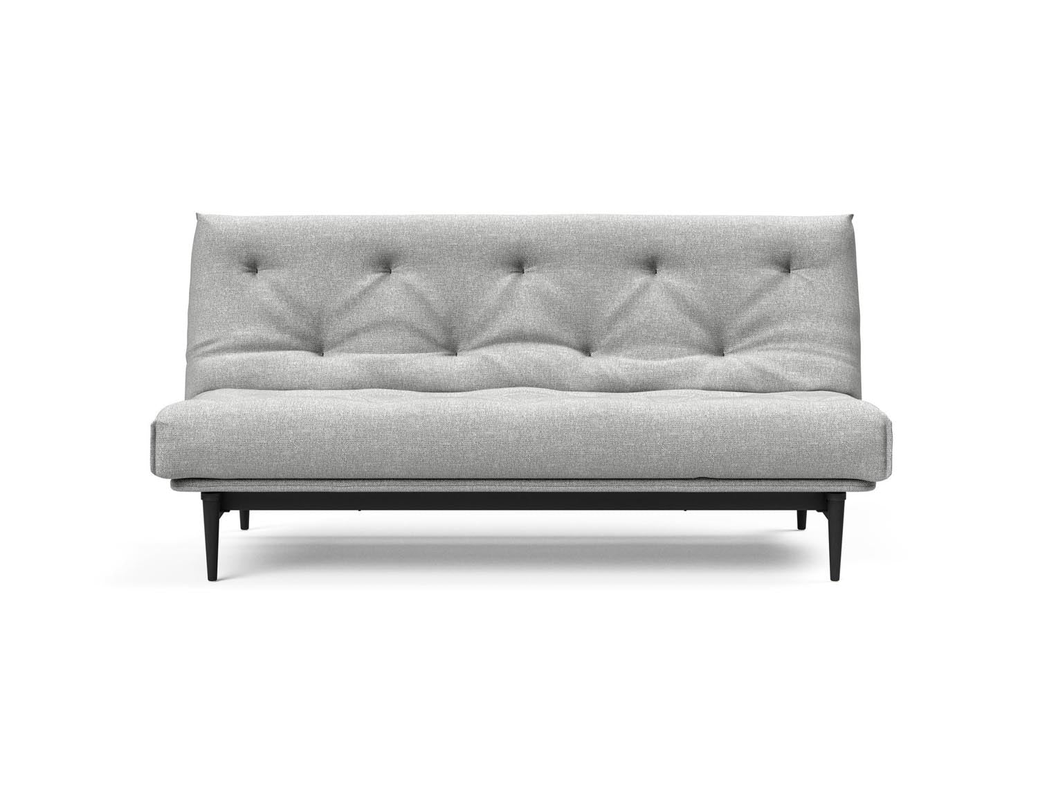 Colpus Bettsofa 140 Nordic Eiche schwarz mit Gestellbezug Soft Spring