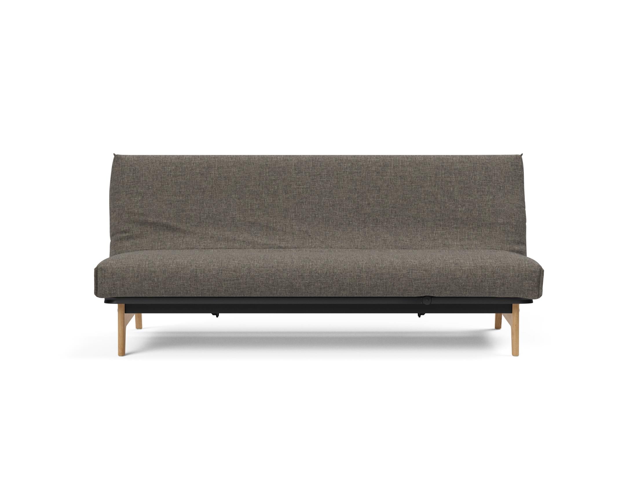 Das Aslak 120 Bettsofa Nordic Cover von Innovation Living bietet skandinavisches Design, Komfort und Funktionalität mit abnehmbarem Bezug.