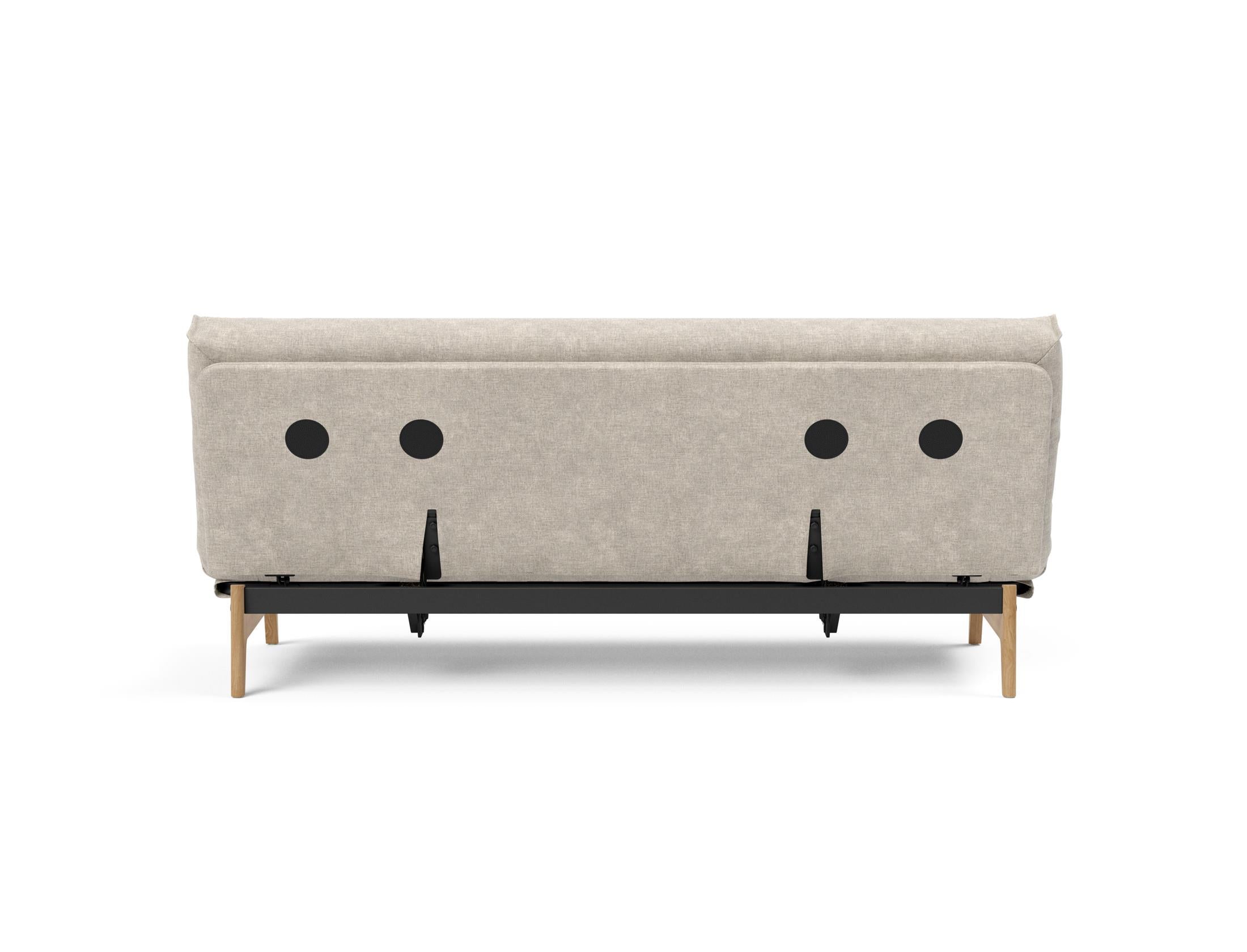 Erleben Sie das Aslak 120 Bettsofa Nordic Cover: skandinavische Eleganz, weiche Soft Spring-Matratze und umweltfreundliche Langlebigkeit.