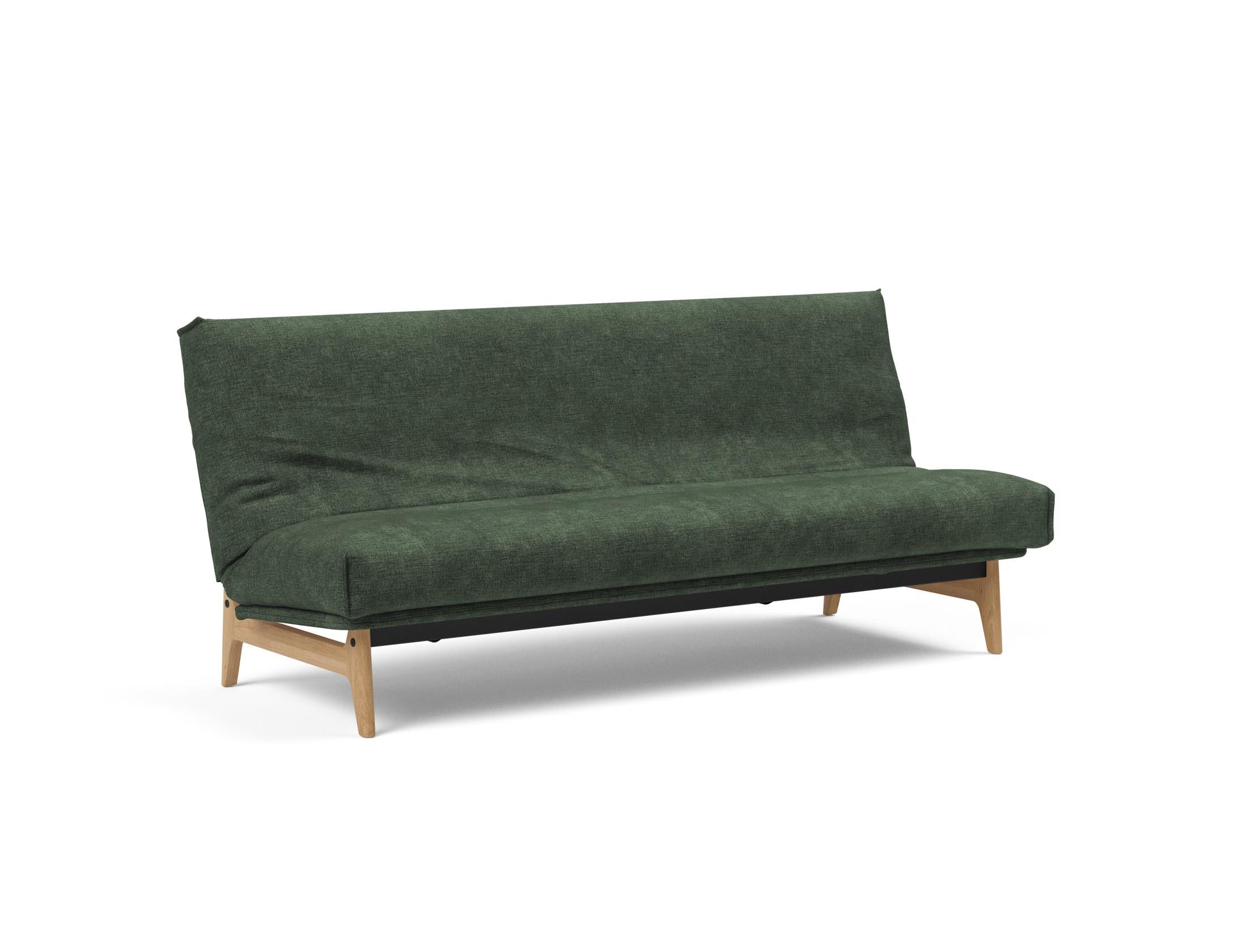Erleben Sie das Aslak 120 Bettsofa Nordic Cover: skandinavische Eleganz, weiche Soft Spring-Matratze und umweltfreundliche Langlebigkeit.