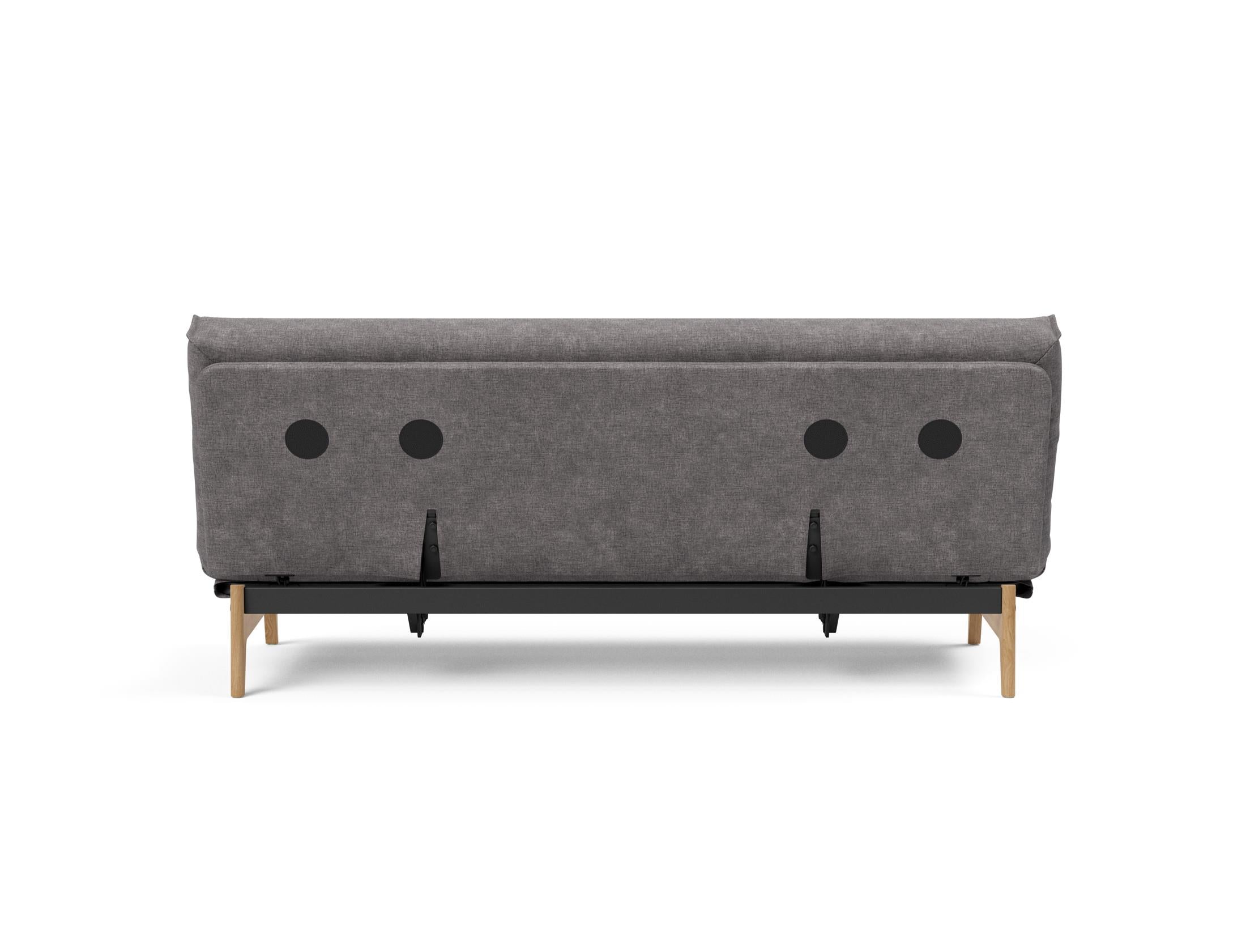 Erleben Sie das Aslak 120 Bettsofa Nordic Cover: skandinavische Eleganz, weiche Soft Spring-Matratze und umweltfreundliche Langlebigkeit.