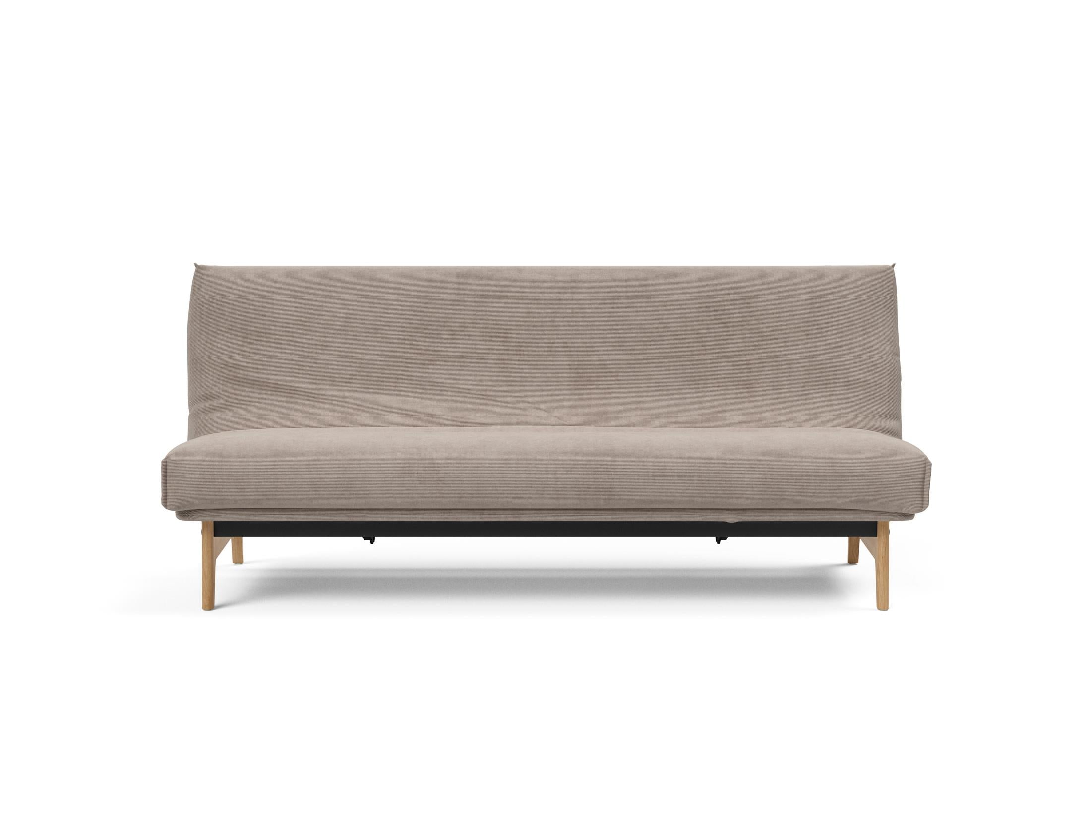 Entdecken Sie das Aslak 120 Bettsofa Nordic Cover: minimalistisches Design, außergewöhnlicher Komfort mit Soft Spring-Matratze und nachhaltiger Qualität.