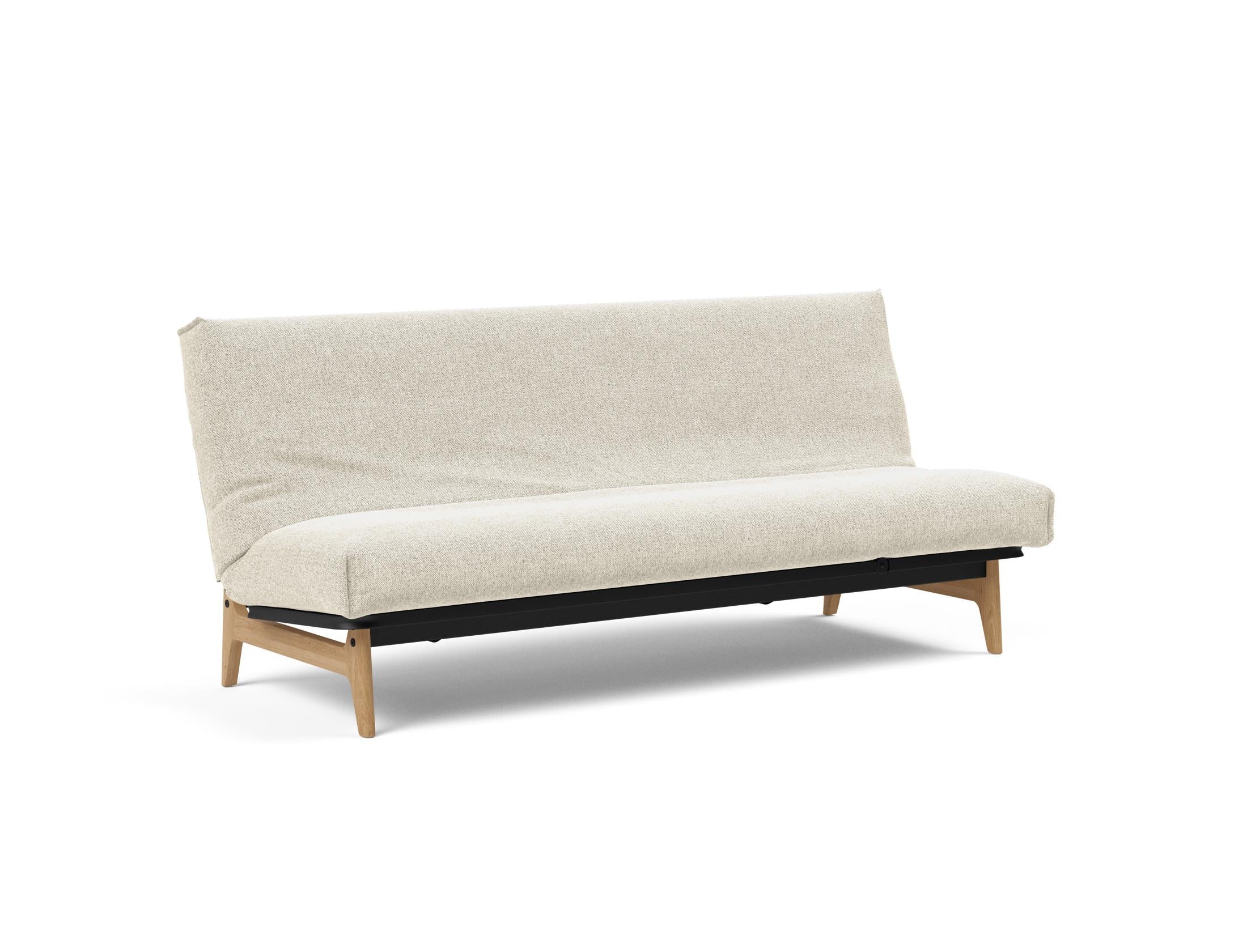 Erleben Sie das Aslak 120 Bettsofa Nordic Cover Soft Spring von Innovation Living – eine perfekte Kombination aus modernem Stil und bequemem Schlafplatz.