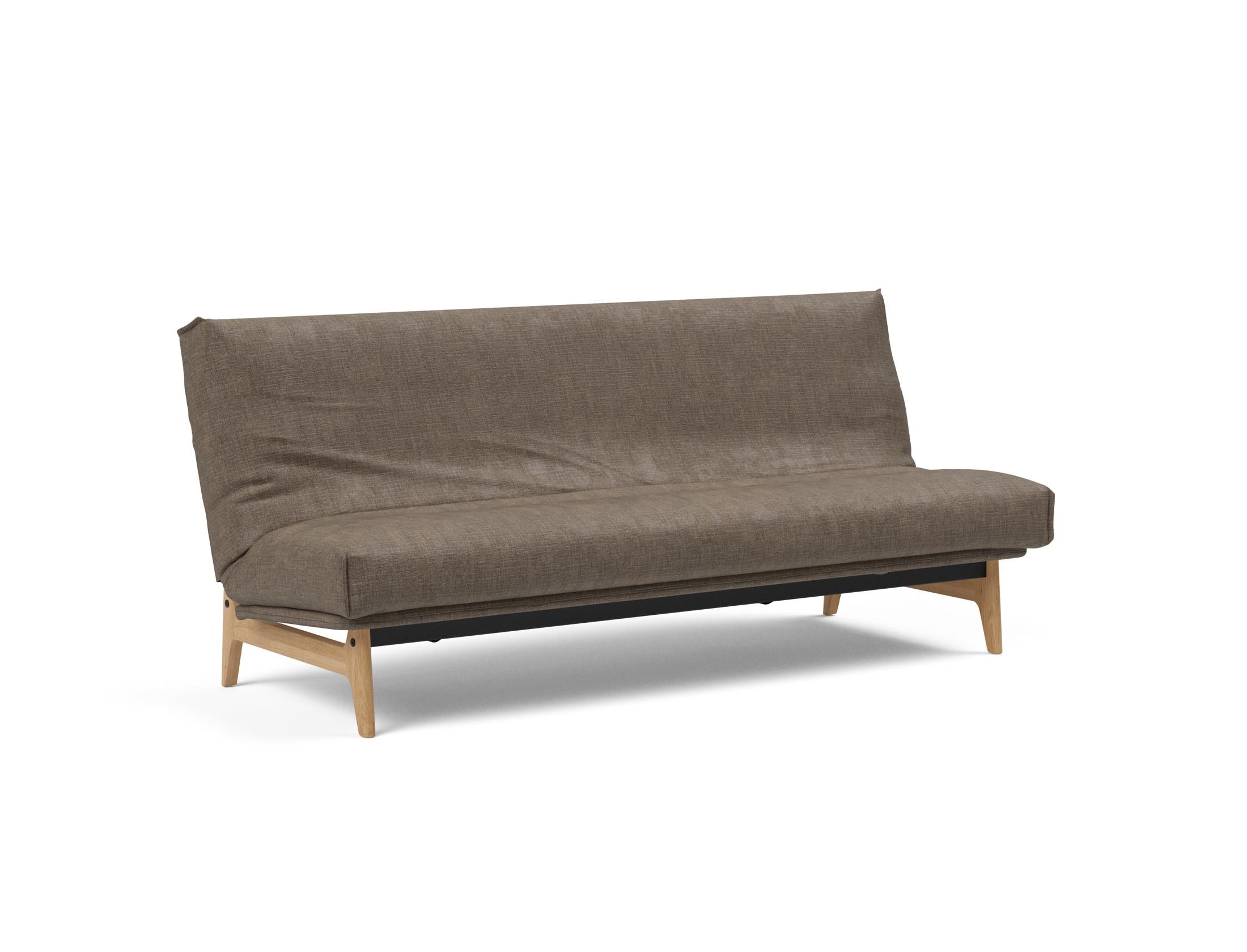 Erleben Sie das Aslak 120 Bettsofa Nordic Cover: skandinavische Eleganz, weiche Soft Spring-Matratze und umweltfreundliche Langlebigkeit.