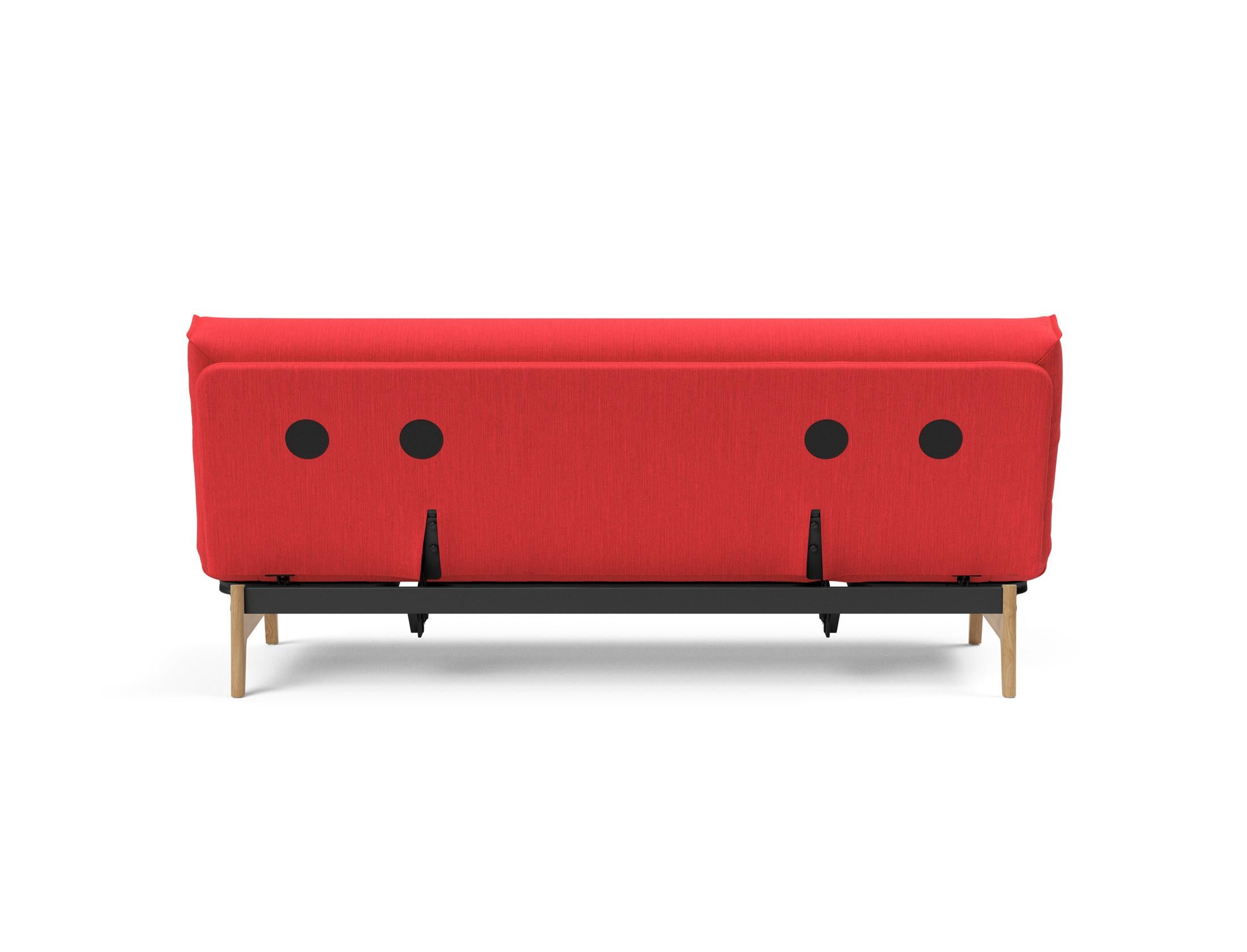 Erleben Sie das Aslak 120 Bettsofa Nordic Cover Soft Spring von Innovation Living – eine perfekte Kombination aus modernem Stil und bequemem Schlafplatz.