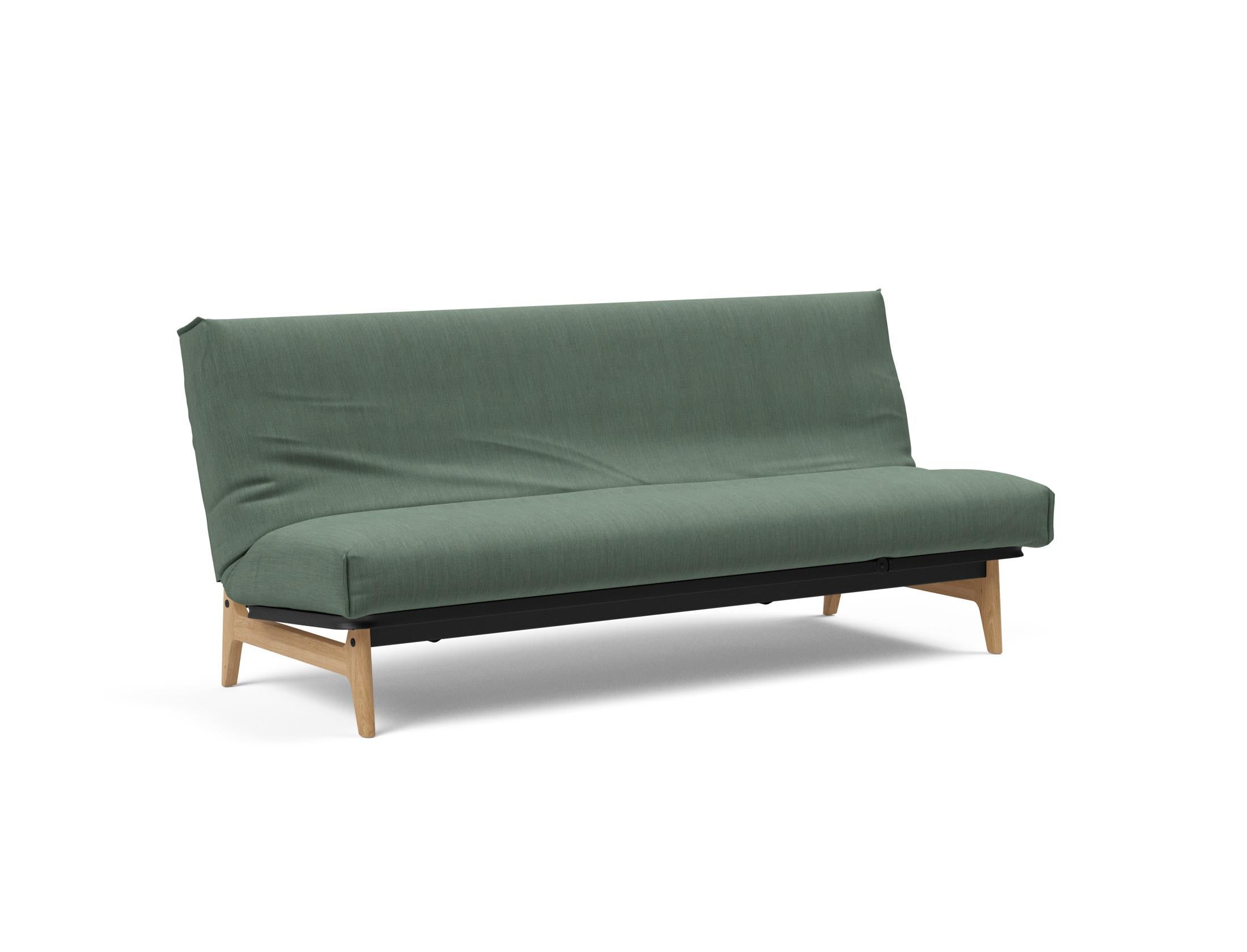 Erleben Sie das Aslak 120 Bettsofa Nordic Cover Soft Spring von Innovation Living – eine perfekte Kombination aus modernem Stil und bequemem Schlafplatz.