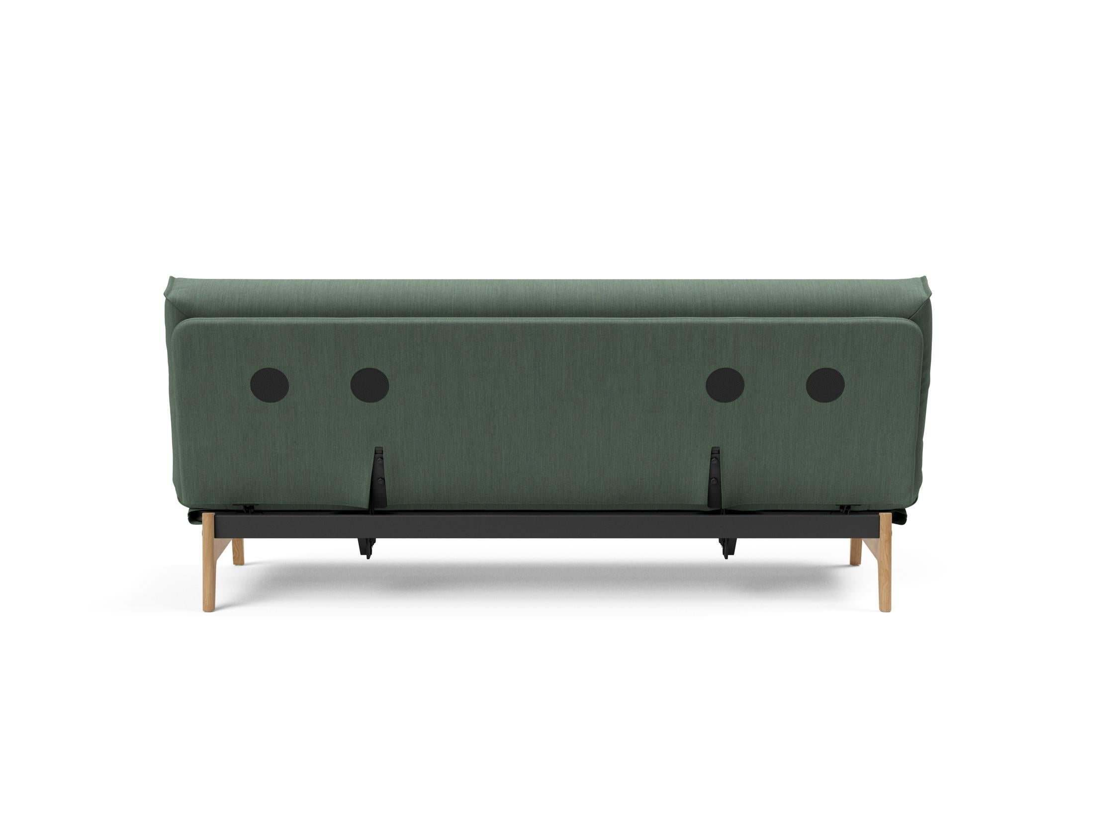 Erleben Sie das Aslak 120 Bettsofa Nordic Cover: skandinavische Eleganz, weiche Soft Spring-Matratze und umweltfreundliche Langlebigkeit.