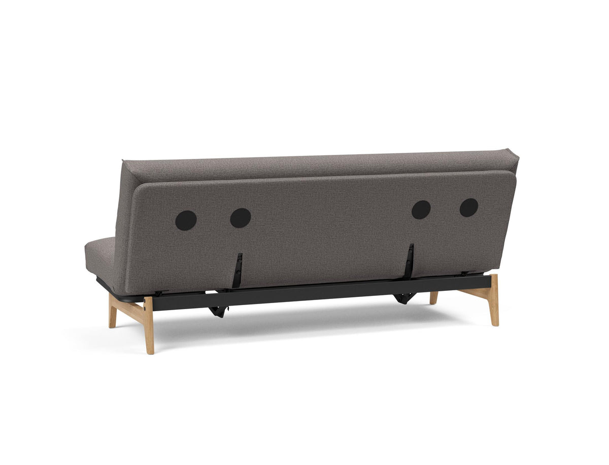Aslak 120 Bettsofa Nordic Cover Soft Spring in 521 Mixed Dance Grey präsentiert im Onlineshop von KAQTU Design AG. Bettsofa ist von Innovation Living