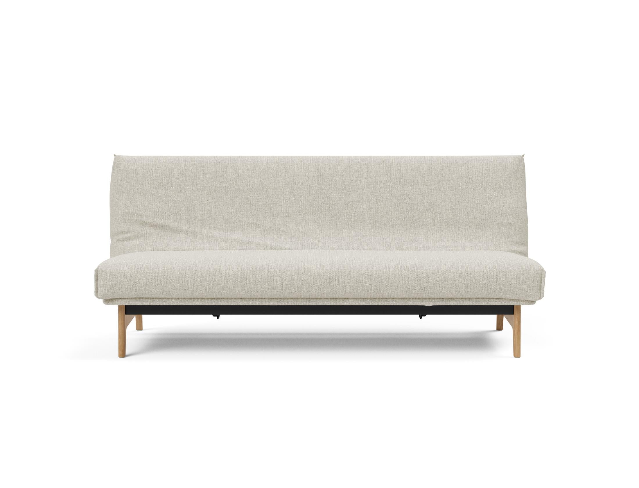 Aslak 120 Bettsofa Nordic Cover mit Gestellbezug Soft Spring