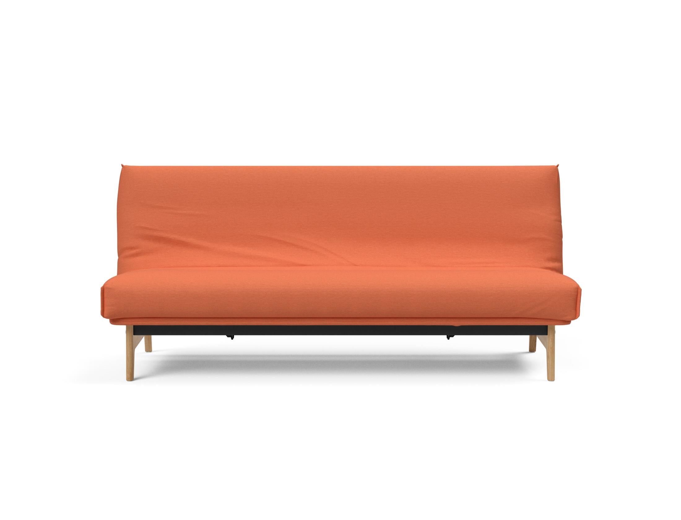 Aslak 120 Bettsofa Nordic Cover mit Gestellbezug Soft Spring