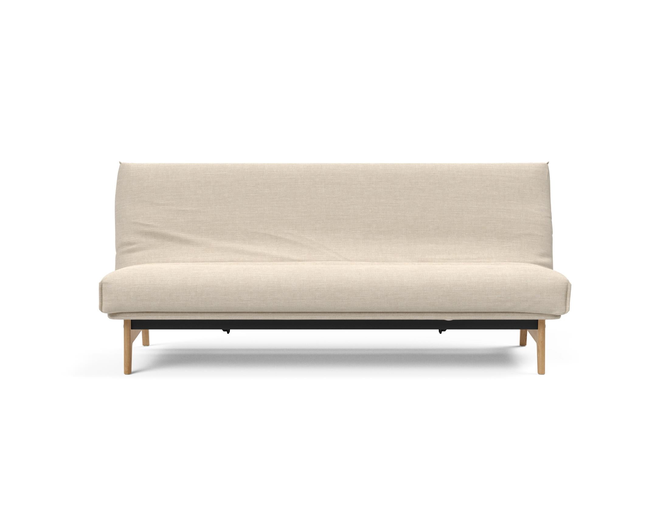 Aslak 120 Bettsofa Nordic Cover mit Gestellbezug Soft Spring
