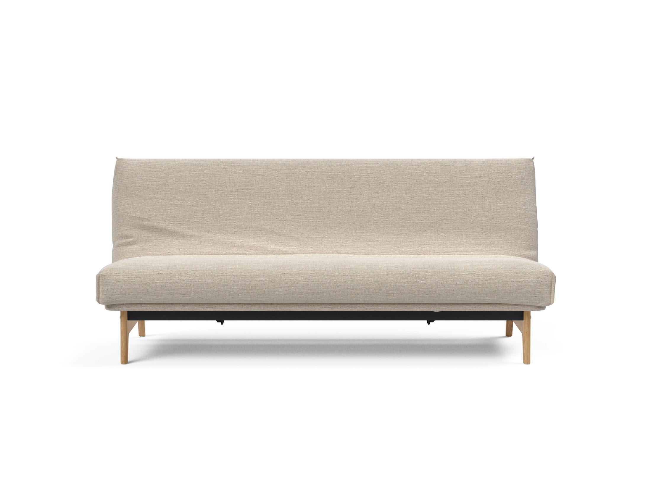 Aslak 120 Bettsofa Nordic Cover mit Gestellbezug Soft Spring