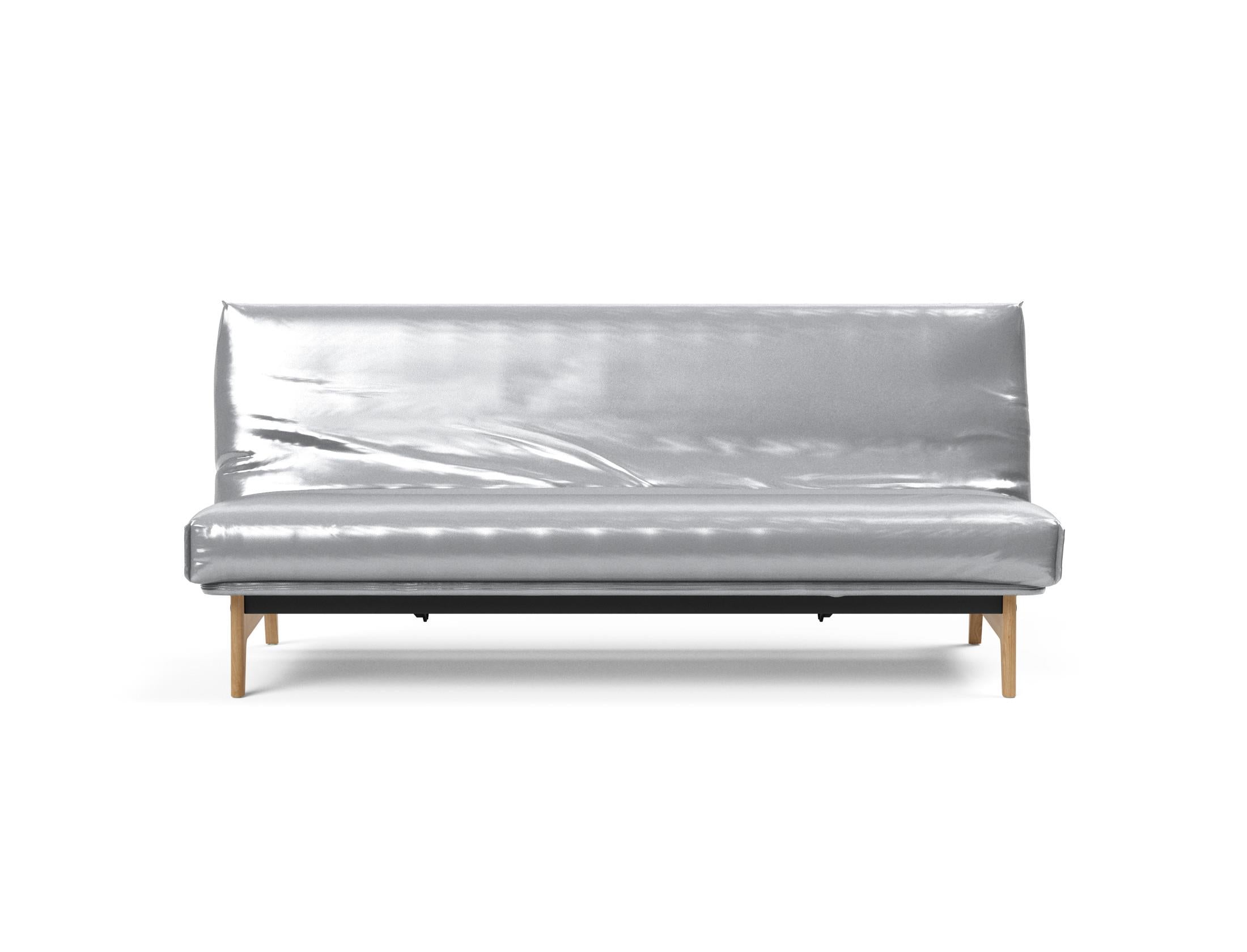 Aslak 120 Bettsofa Nordic Cover mit Gestellbezug Soft Spring