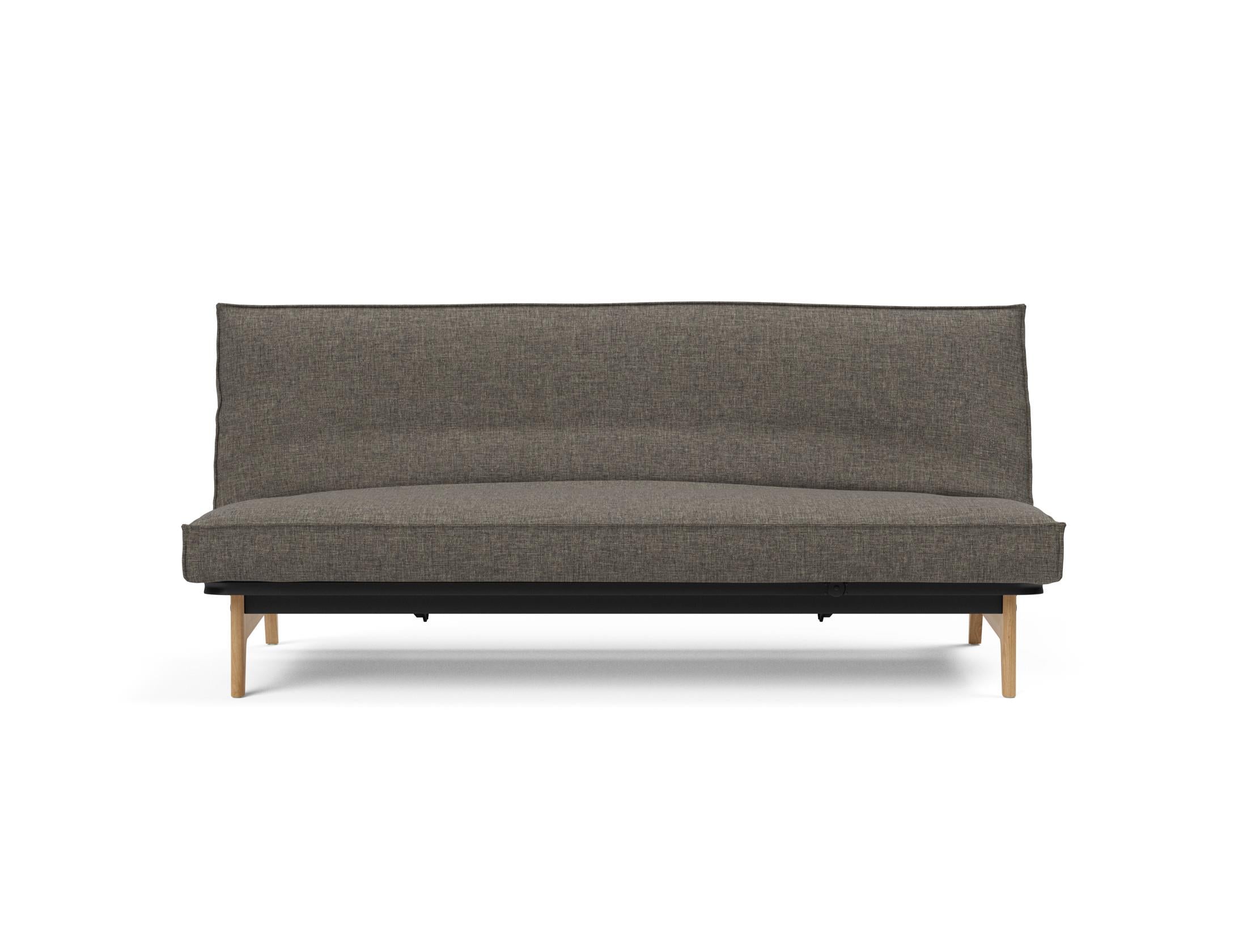 Aslak 120 Bettsofa von Innovation Living: modernes Design, abnehmbarer Bezug, robuste Konstruktion, Soft-Spring-Matratze, vielseitig einsetzbar.
