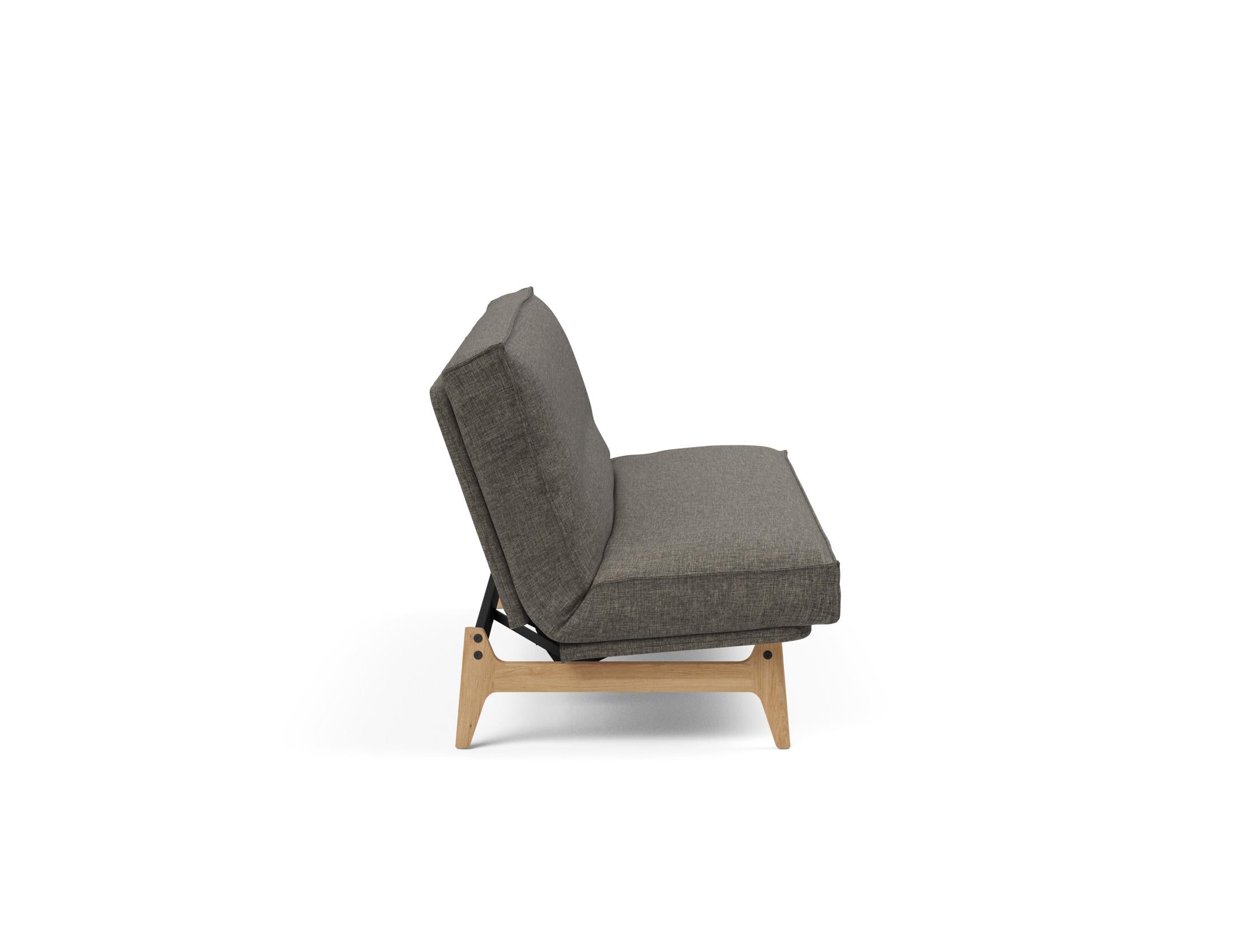 Entdecken Sie das Aslak 120 Bettsofa mit Soft Spring-Matratze – minimalistisches Design, herausragender Komfort und nachhaltige Qualität für jeden Raum.