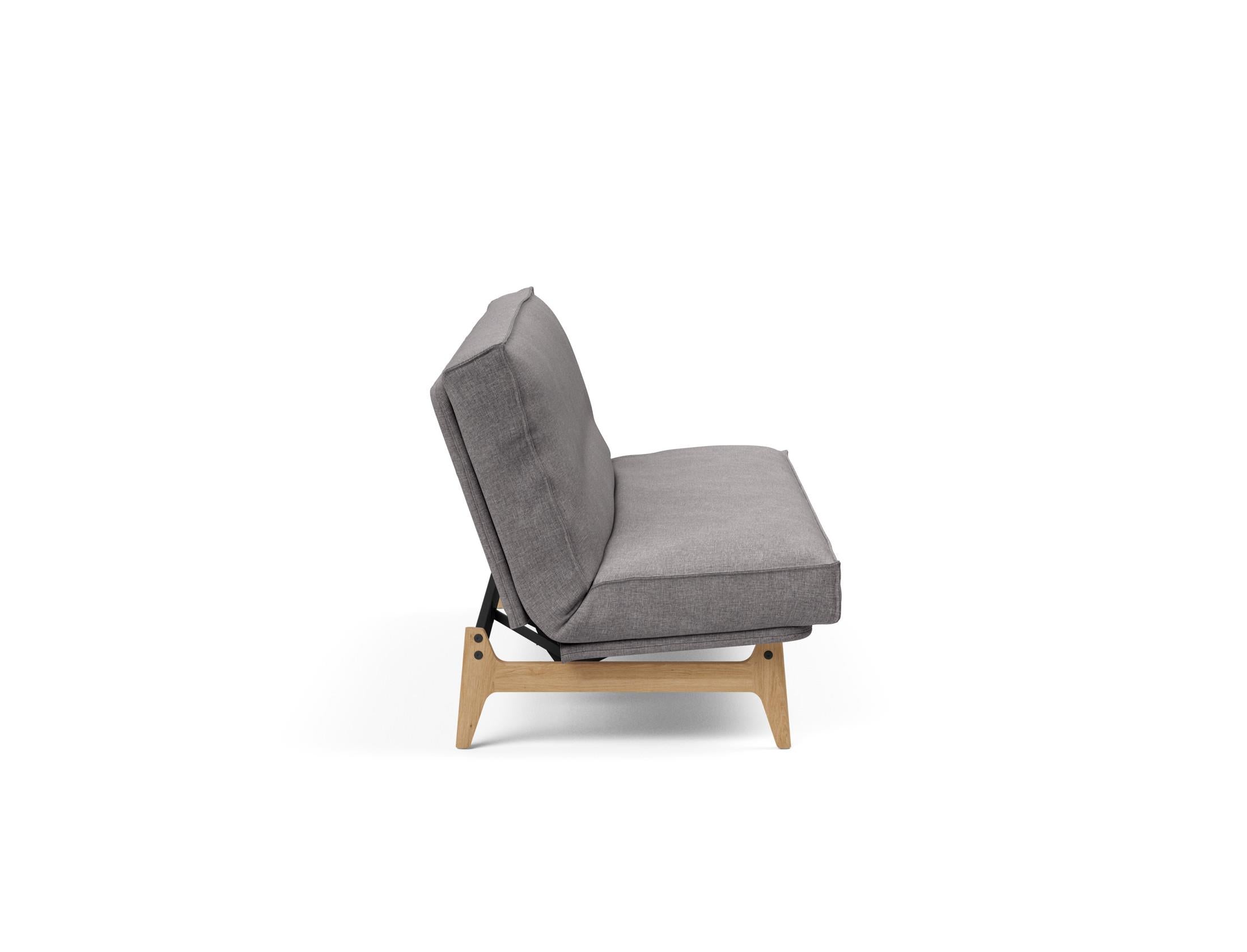 Entdecken Sie das Aslak 120 Bettsofa mit Soft Spring-Matratze – minimalistisches Design, herausragender Komfort und nachhaltige Qualität für jeden Raum.