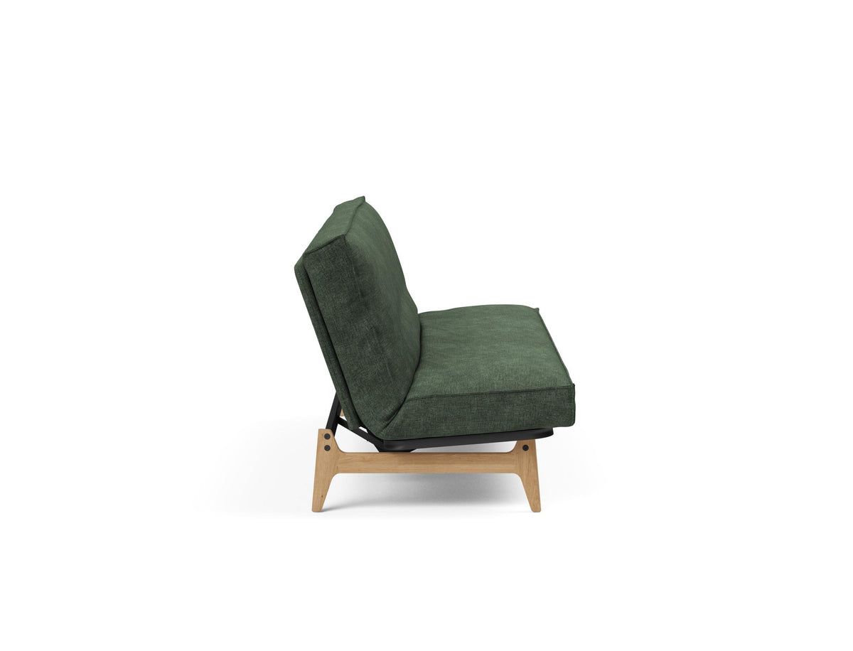 Aslak 120 Bettsofa Sharp Plus Cover Soft Spring in 281 Avella Pine Green präsentiert im Onlineshop von KAQTU Design AG. Bettsofa ist von Innovation Living