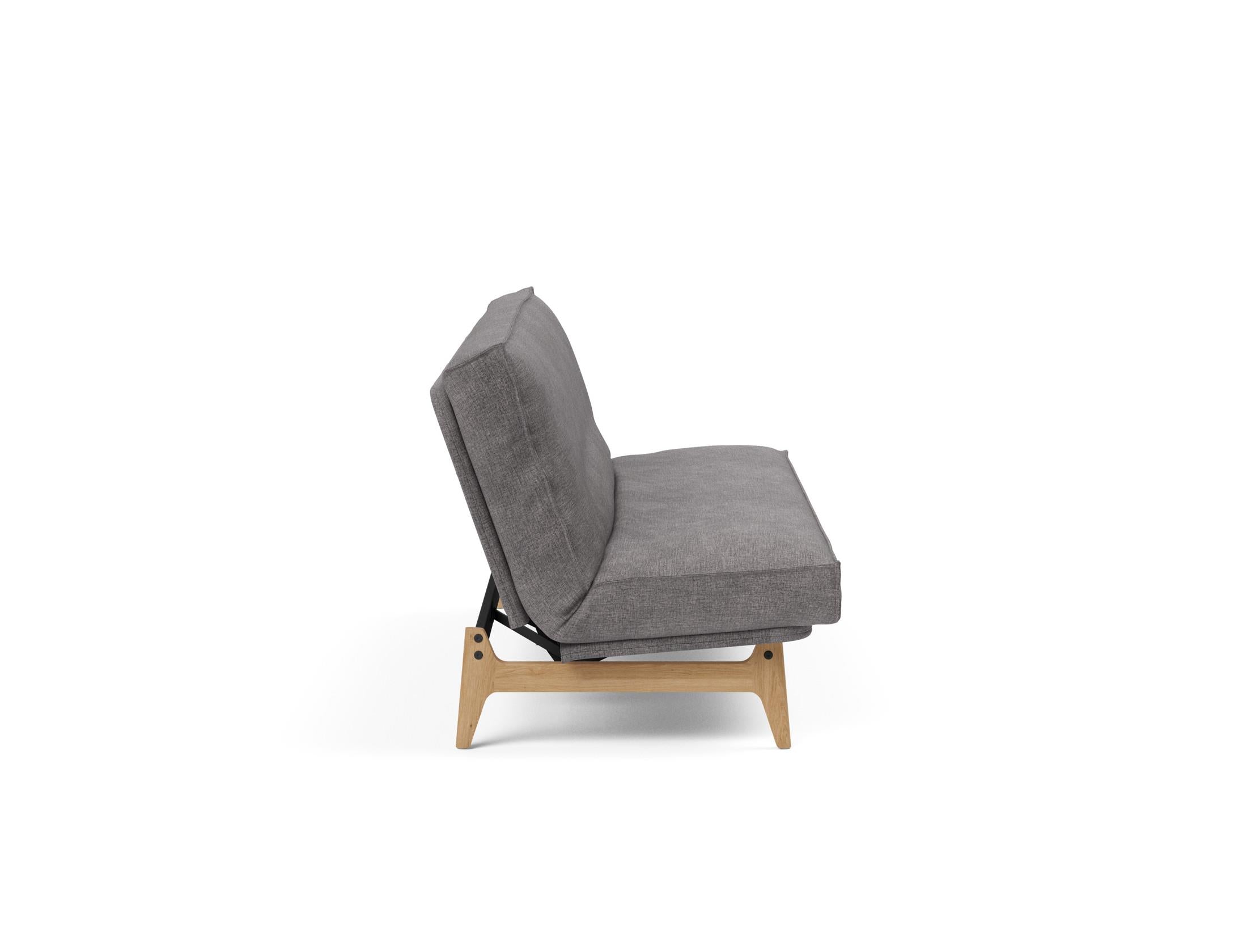Entdecken Sie das Aslak 120 Bettsofa mit Soft Spring-Matratze – minimalistisches Design, herausragender Komfort und nachhaltige Qualität für jeden Raum.
