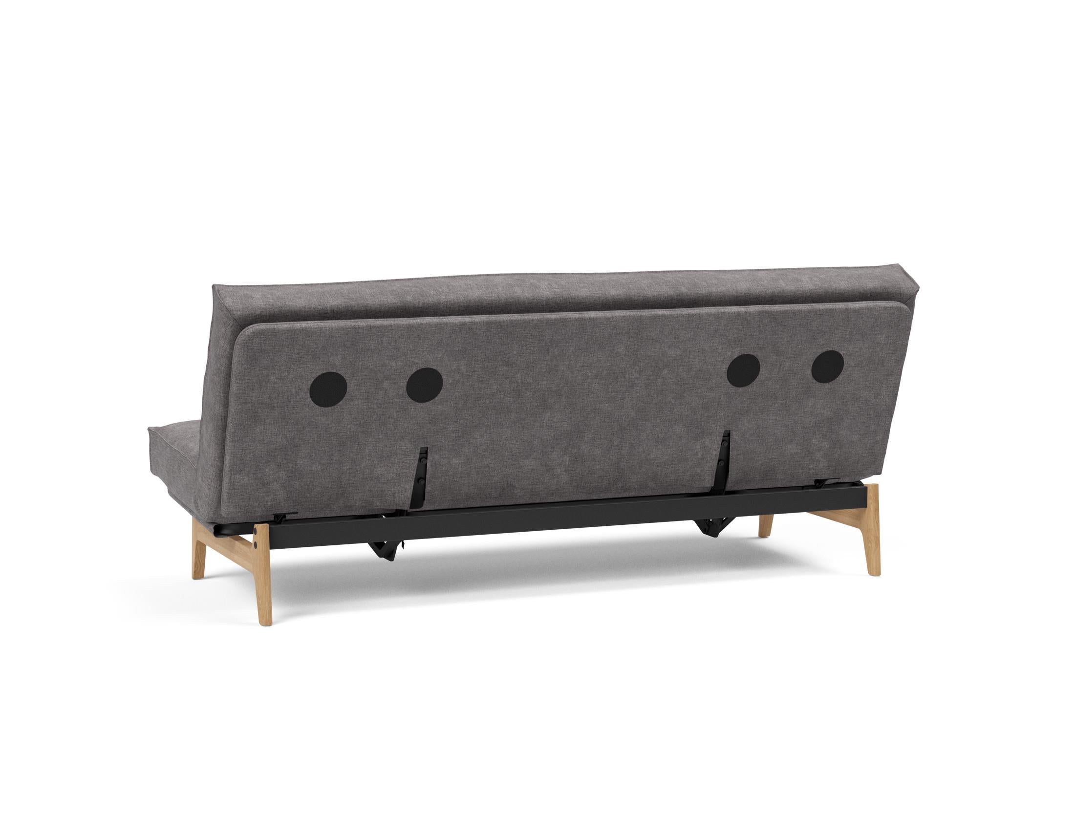 Entdecken Sie das Aslak 120 Bettsofa mit Soft Spring-Matratze – minimalistisches Design, herausragender Komfort und nachhaltige Qualität für jeden Raum.