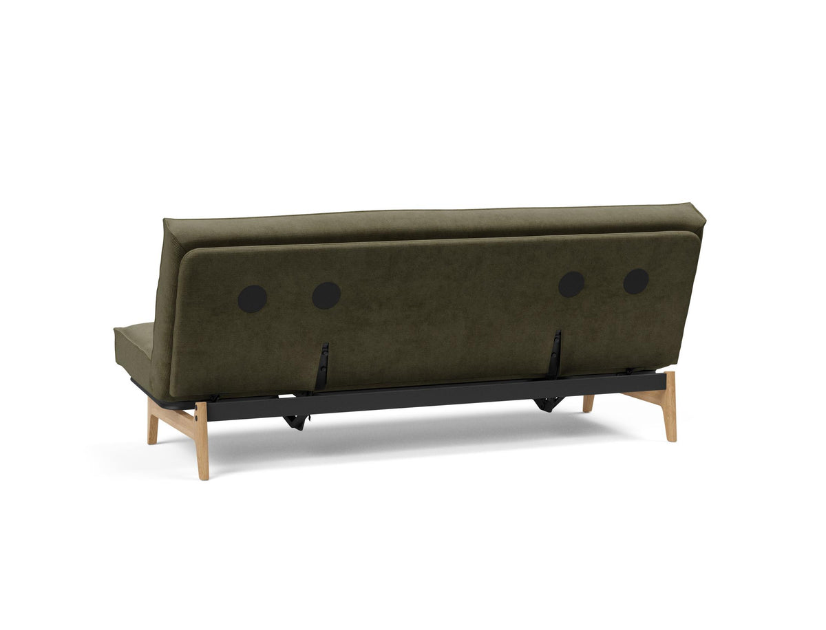 Aslak 120 Bettsofa Sharp Plus Cover Soft Spring in 316 Cordufine Pine Green präsentiert im Onlineshop von KAQTU Design AG. Bettsofa ist von Innovation Living