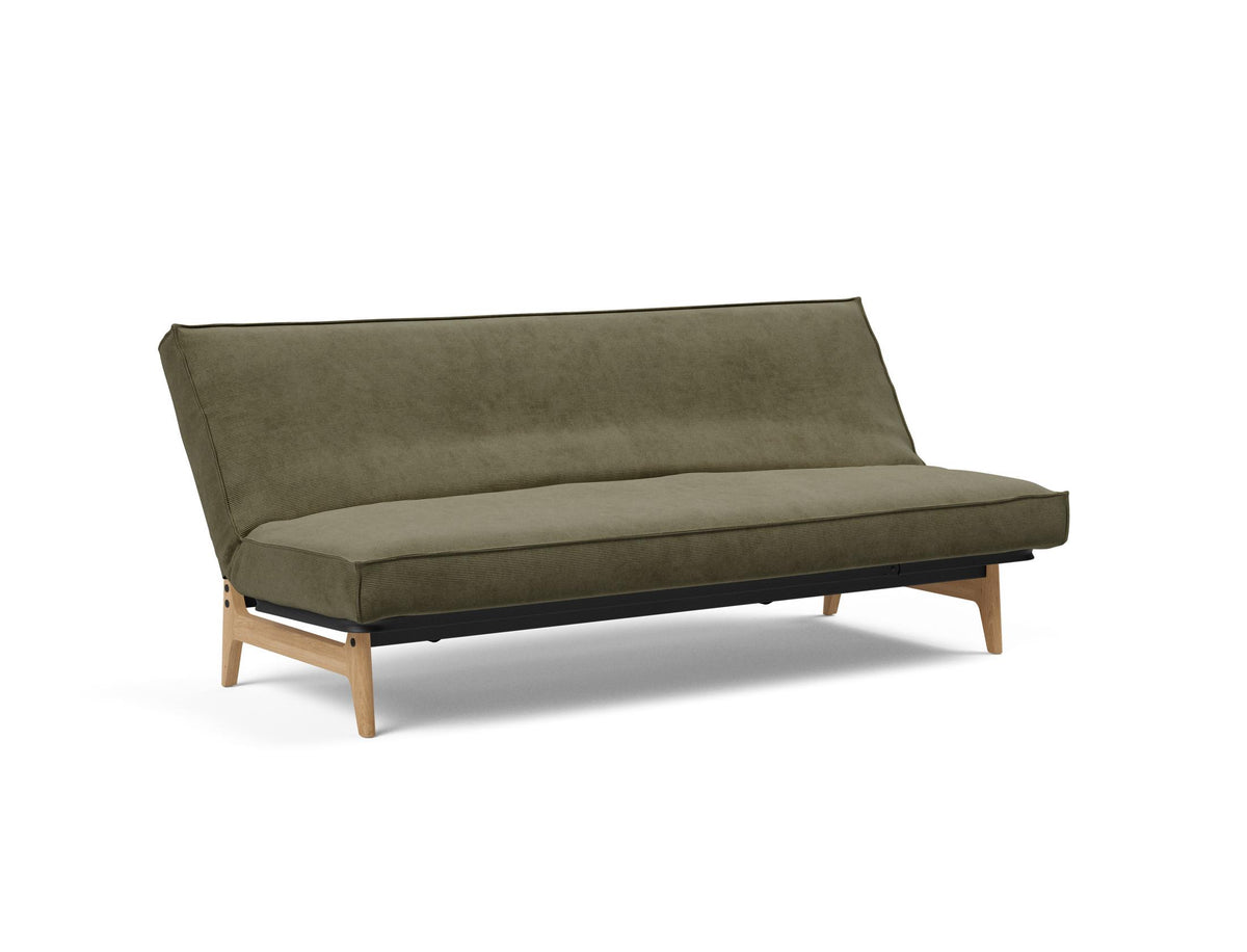 Aslak 120 Bettsofa Sharp Plus Cover Soft Spring in 316 Cordufine Pine Green präsentiert im Onlineshop von KAQTU Design AG. Bettsofa ist von Innovation Living