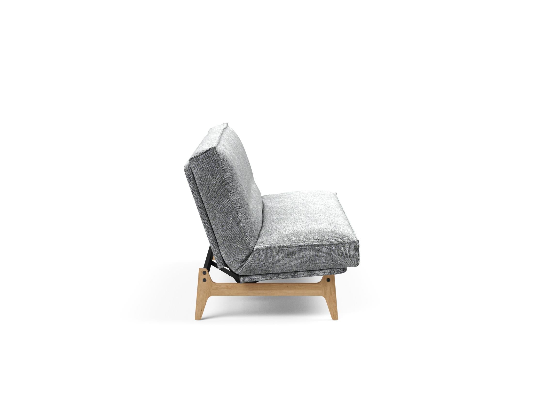 Entdecken Sie das Aslak 120 Bettsofa mit Soft Spring-Matratze – minimalistisches Design, herausragender Komfort und nachhaltige Qualität für jeden Raum.