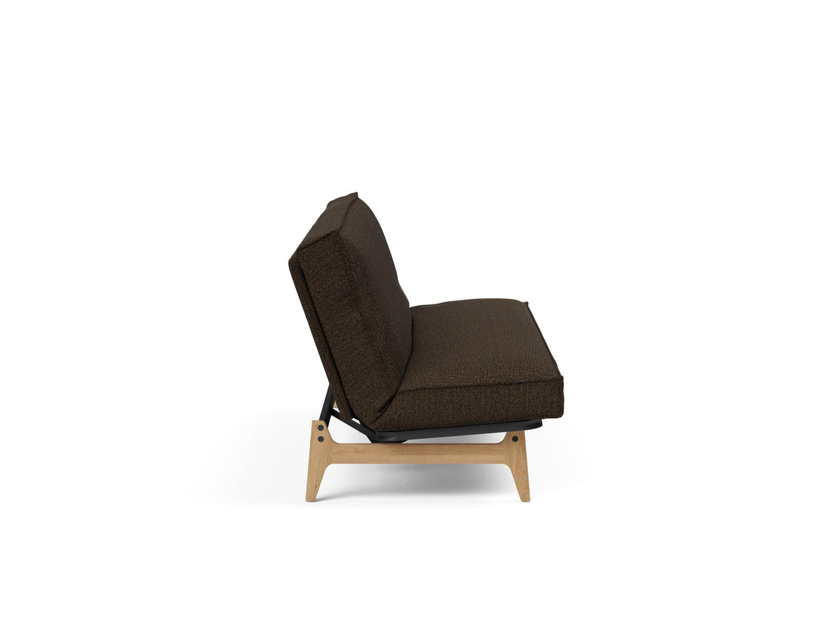 Aslak 120 Bettsofa Sharp Plus Cover Soft Spring in 358 Taura Chocco präsentiert im Onlineshop von KAQTU Design AG. Bettsofa ist von Innovation Living