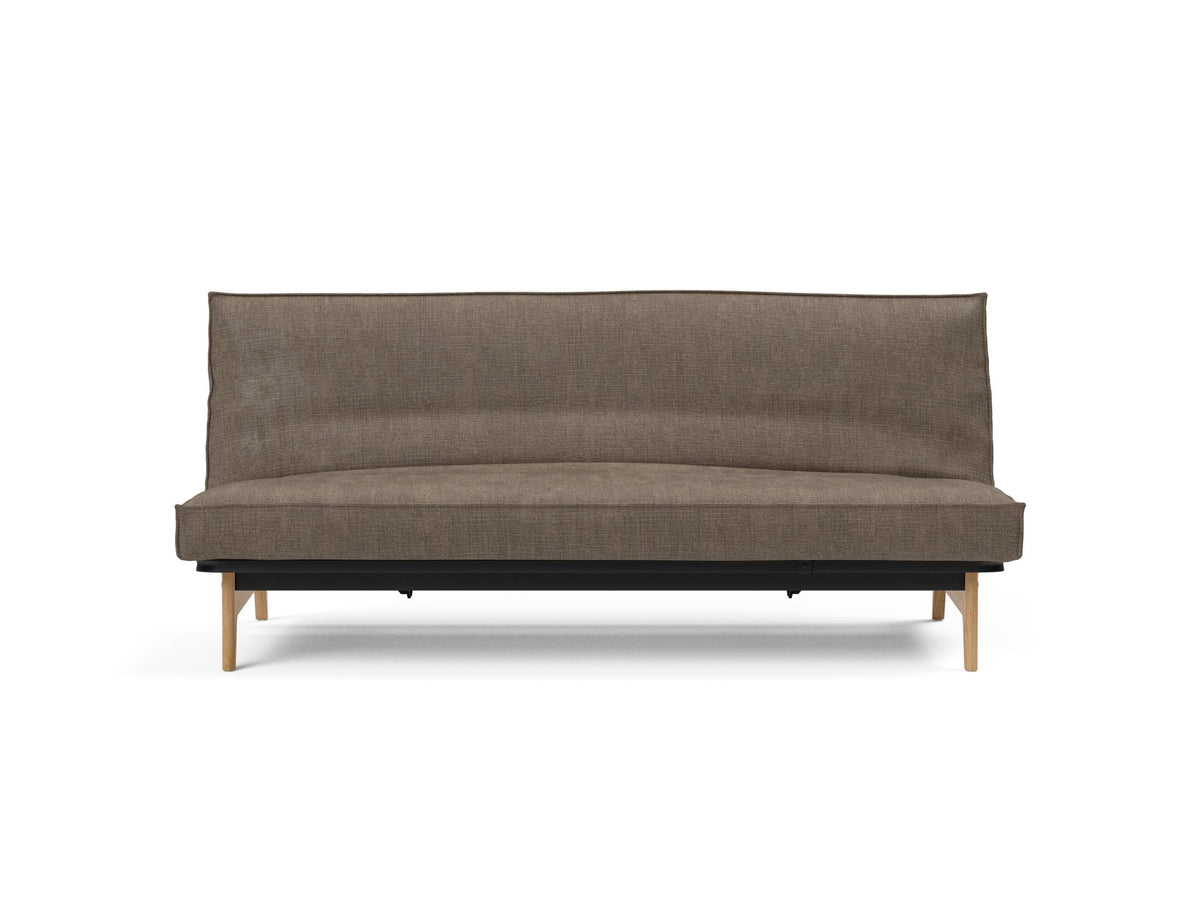 Aslak 120 Bettsofa Sharp Plus Cover Soft Spring in 411 Esina Cedar Brown präsentiert im Onlineshop von KAQTU Design AG. Bettsofa ist von Innovation Living
