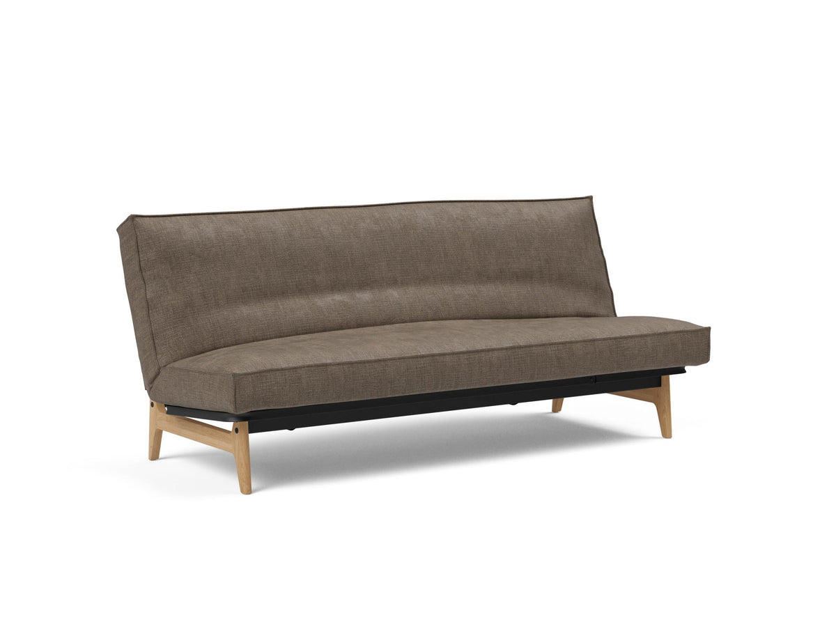 Aslak 120 Bettsofa Sharp Plus Cover Soft Spring in 411 Esina Cedar Brown präsentiert im Onlineshop von KAQTU Design AG. Bettsofa ist von Innovation Living