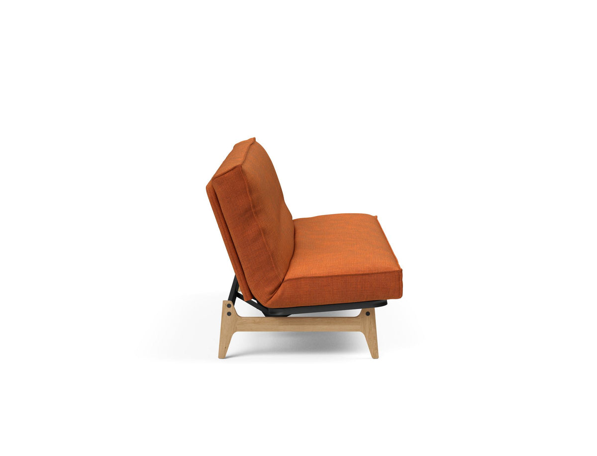 Aslak 120 Bettsofa Sharp Plus Cover Soft Spring in 412 Esina Rust Orange präsentiert im Onlineshop von KAQTU Design AG. Bettsofa ist von Innovation Living