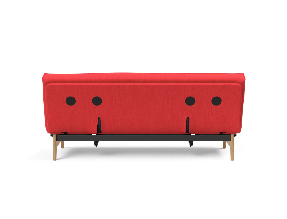 Aslak 120 Bettsofa Sharp Plus Cover Soft Spring in 511 Elegance Red präsentiert im Onlineshop von KAQTU Design AG. Bettsofa ist von Innovation Living