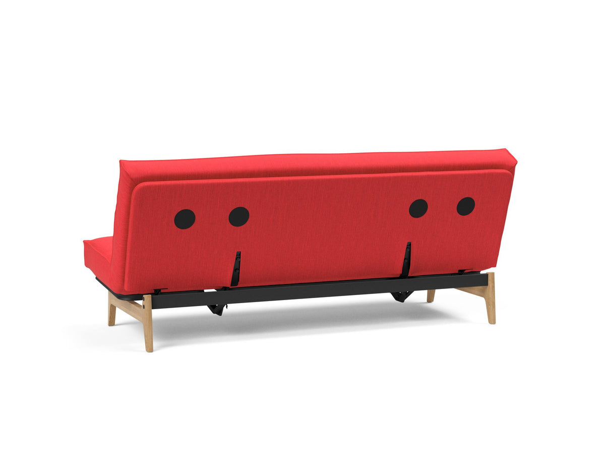 Aslak 120 Bettsofa Sharp Plus Cover Soft Spring in 511 Elegance Red präsentiert im Onlineshop von KAQTU Design AG. Bettsofa ist von Innovation Living