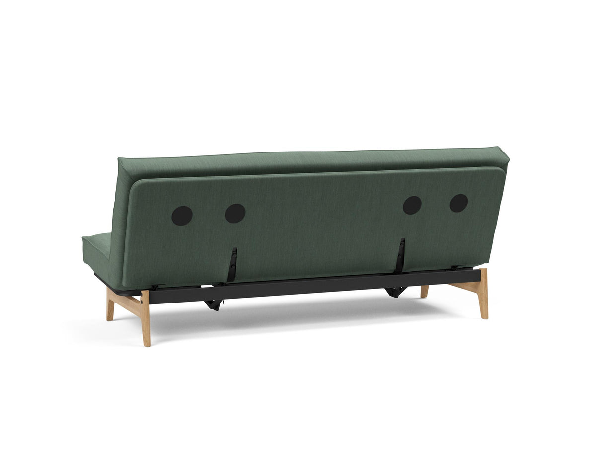 Aslak 120 Bettsofa Sharp Plus Cover Soft Spring in 518 Elegance Green präsentiert im Onlineshop von KAQTU Design AG. Bettsofa ist von Innovation Living