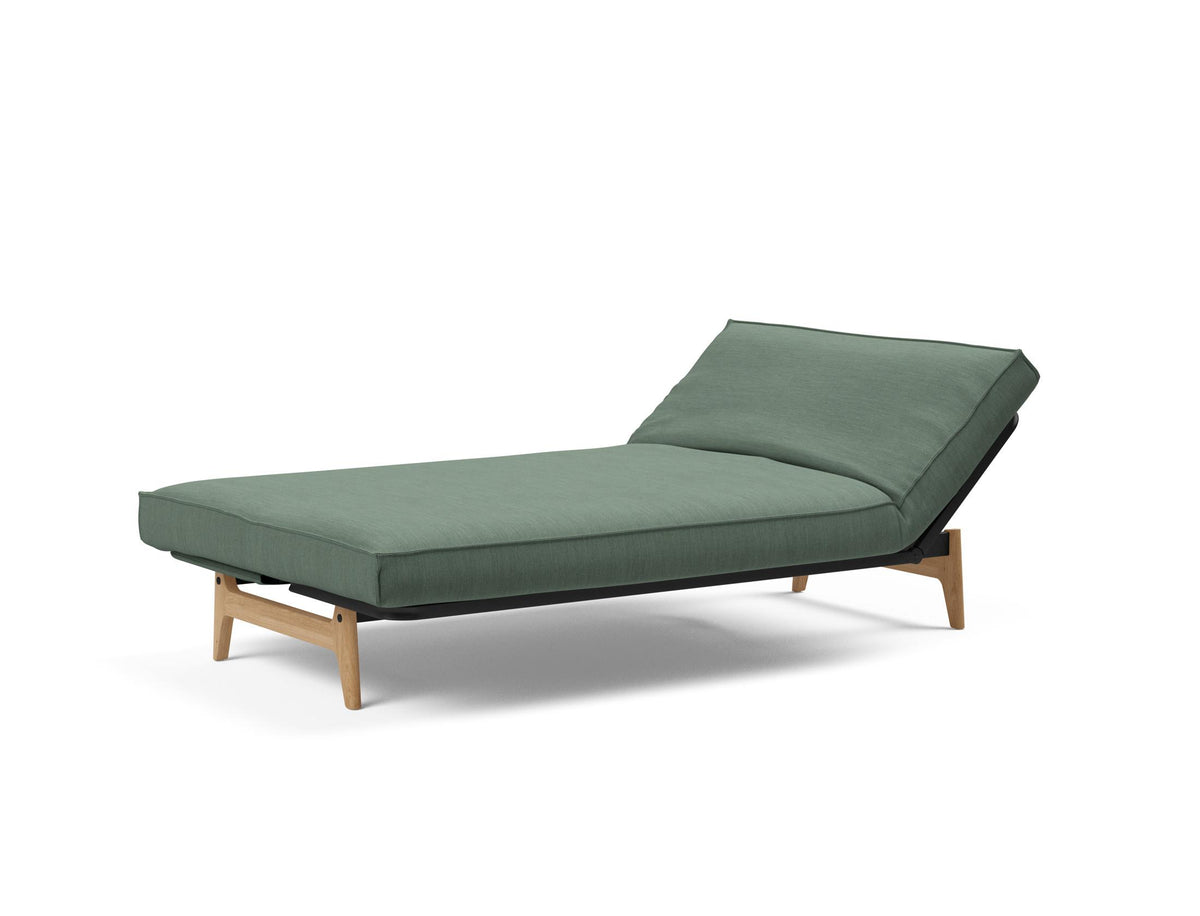Aslak 120 Bettsofa Sharp Plus Cover Soft Spring in 518 Elegance Green präsentiert im Onlineshop von KAQTU Design AG. Bettsofa ist von Innovation Living