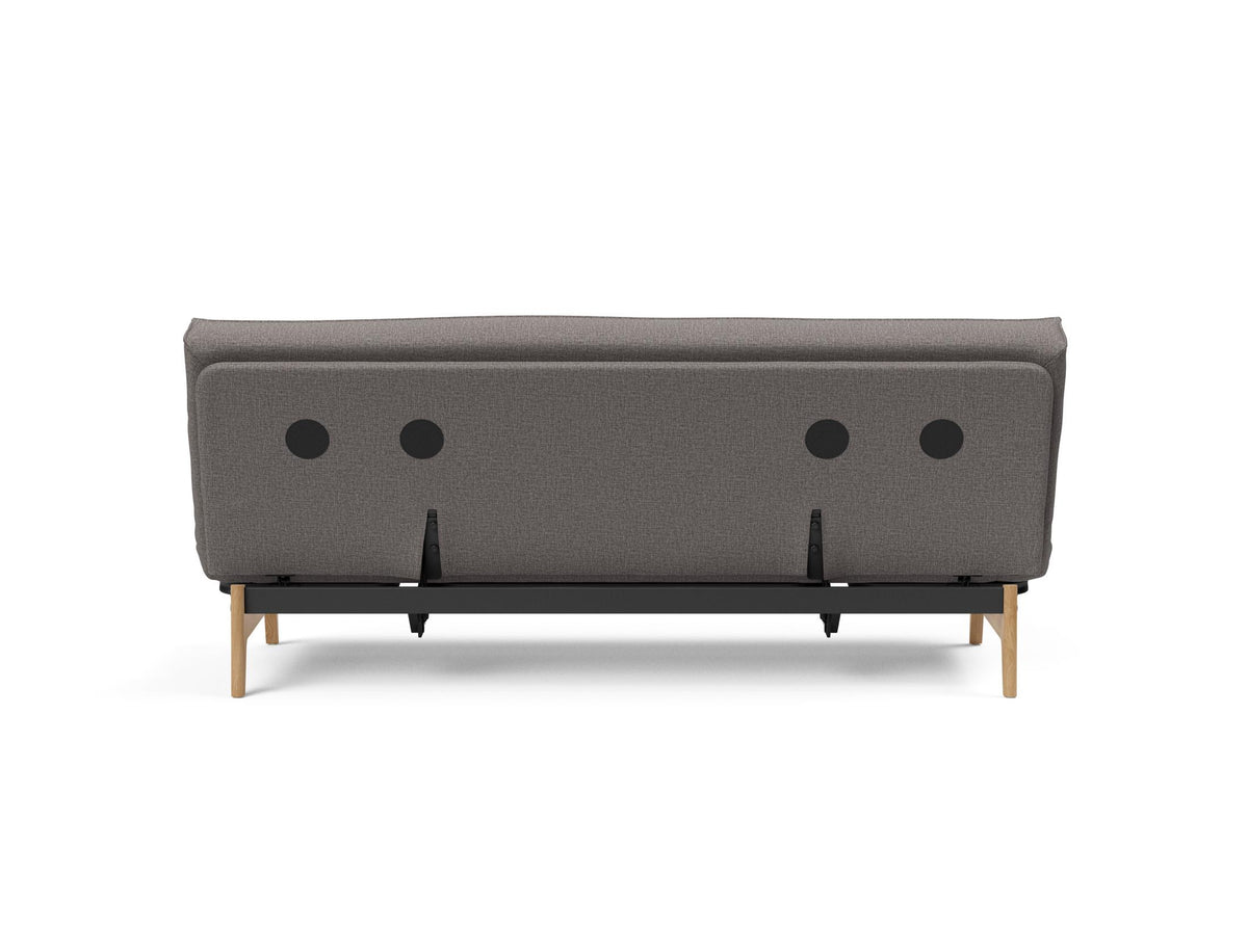 Aslak 120 Bettsofa Sharp Plus Cover Soft Spring in 521 Mixed Dance Grey präsentiert im Onlineshop von KAQTU Design AG. Bettsofa ist von Innovation Living