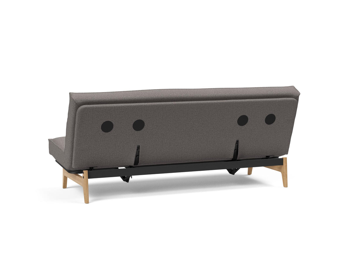 Aslak 120 Bettsofa Sharp Plus Cover Soft Spring in 521 Mixed Dance Grey präsentiert im Onlineshop von KAQTU Design AG. Bettsofa ist von Innovation Living