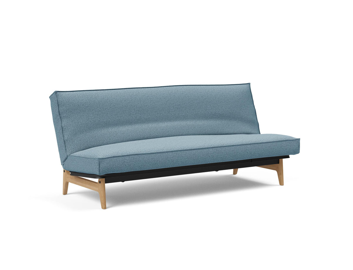 Aslak 120 Bettsofa Sharp Plus Cover Soft Spring in 525 Mixed Dance Light Blue präsentiert im Onlineshop von KAQTU Design AG. Bettsofa ist von Innovation Living