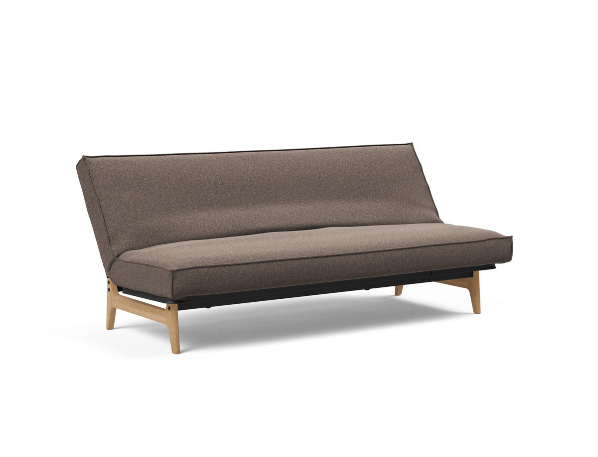 Aslak 120 Bettsofa Sharp Plus Cover Soft Spring in 530 Bouclé Taupe präsentiert im Onlineshop von KAQTU Design AG. Bettsofa ist von Innovation Living