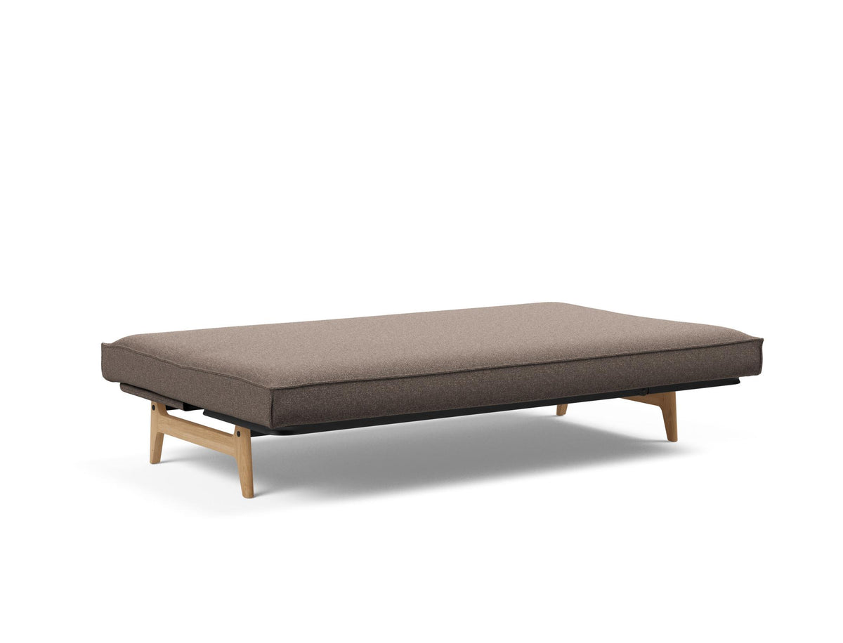 Aslak 120 Bettsofa Sharp Plus Cover Soft Spring in 530 Bouclé Taupe präsentiert im Onlineshop von KAQTU Design AG. Bettsofa ist von Innovation Living