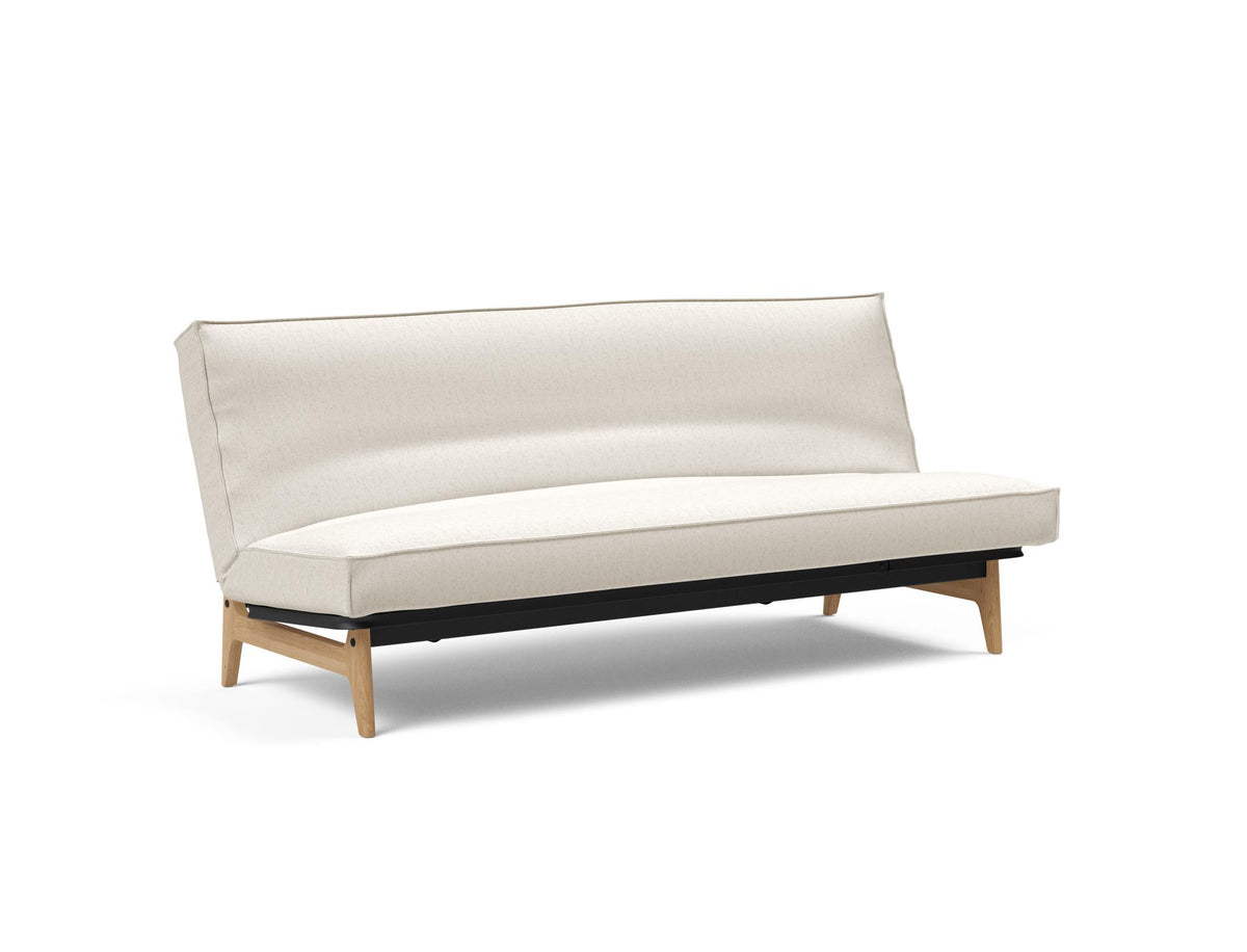 Aslak 120 Bettsofa Sharp Plus Cover Soft Spring in 531 Bouclé Off White präsentiert im Onlineshop von KAQTU Design AG. Bettsofa ist von Innovation Living