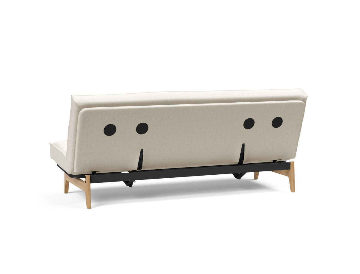 Aslak 120 Bettsofa Sharp Plus Cover Soft Spring in 531 Bouclé Off White präsentiert im Onlineshop von KAQTU Design AG. Bettsofa ist von Innovation Living