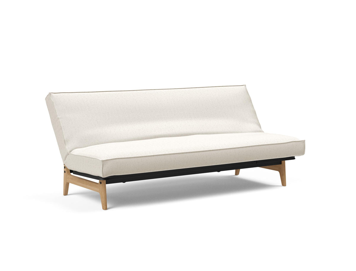 Aslak 120 Bettsofa Sharp Plus Cover Soft Spring in 531 Bouclé Off White präsentiert im Onlineshop von KAQTU Design AG. Bettsofa ist von Innovation Living