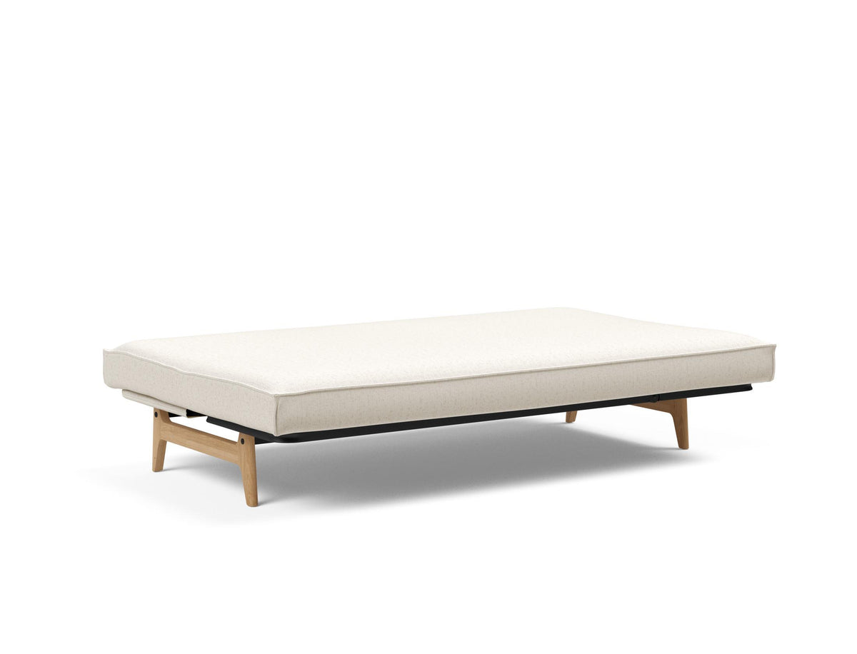 Aslak 120 Bettsofa Sharp Plus Cover Soft Spring in 531 Bouclé Off White präsentiert im Onlineshop von KAQTU Design AG. Bettsofa ist von Innovation Living