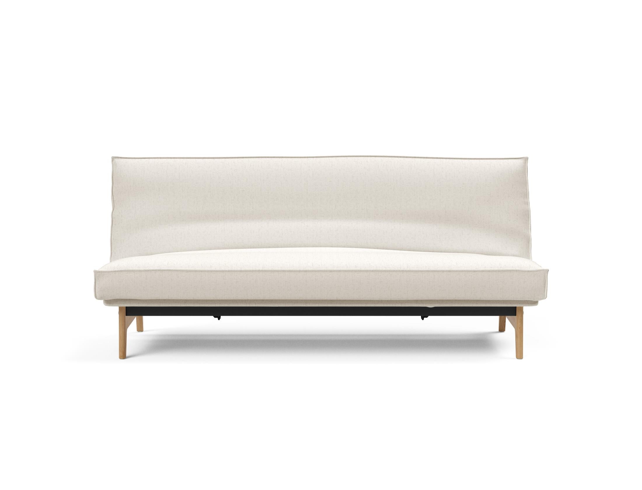 Stylisches Aslak 120 Bettsofa in modernem Design, ausgestattet mit einem weichen Sharp Plus Bezug und einem stabilen Soft Spring Gestell.