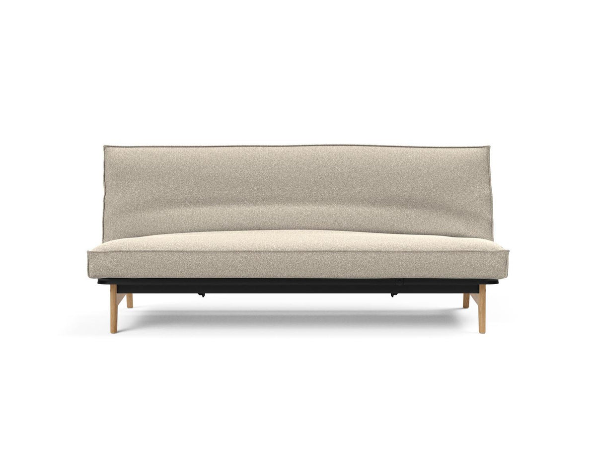 Aslak 120 Bettsofa Sharp Plus Cover Soft Spring in 539 Bouclé Beige präsentiert im Onlineshop von KAQTU Design AG. Bettsofa ist von Innovation Living