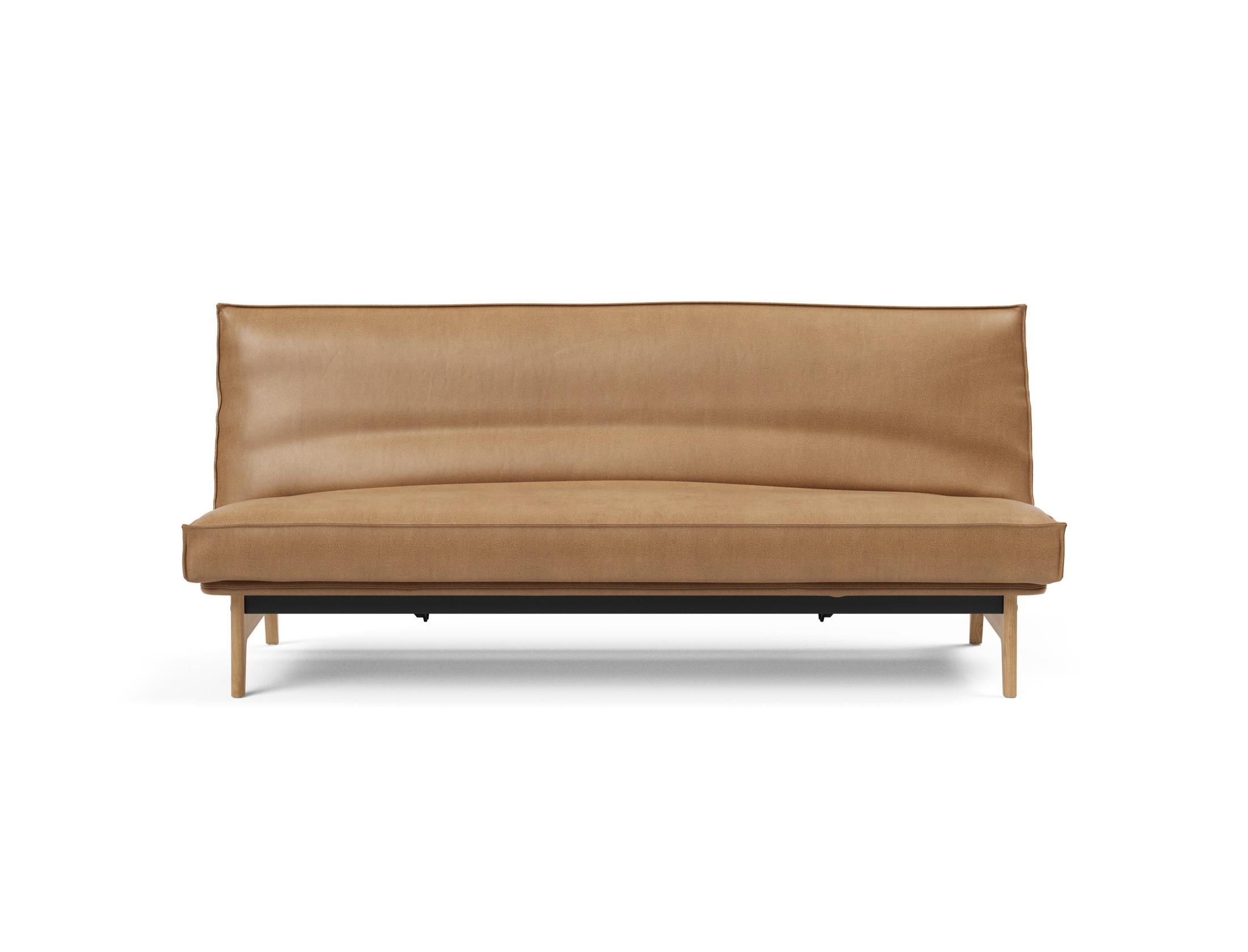 Elegantes Aslak 120 Bettsofa mit hochwertigem Sharp Plus Bezug und robustem Soft Spring Gestell für optimalen Komfort und modernes Wohndesign.